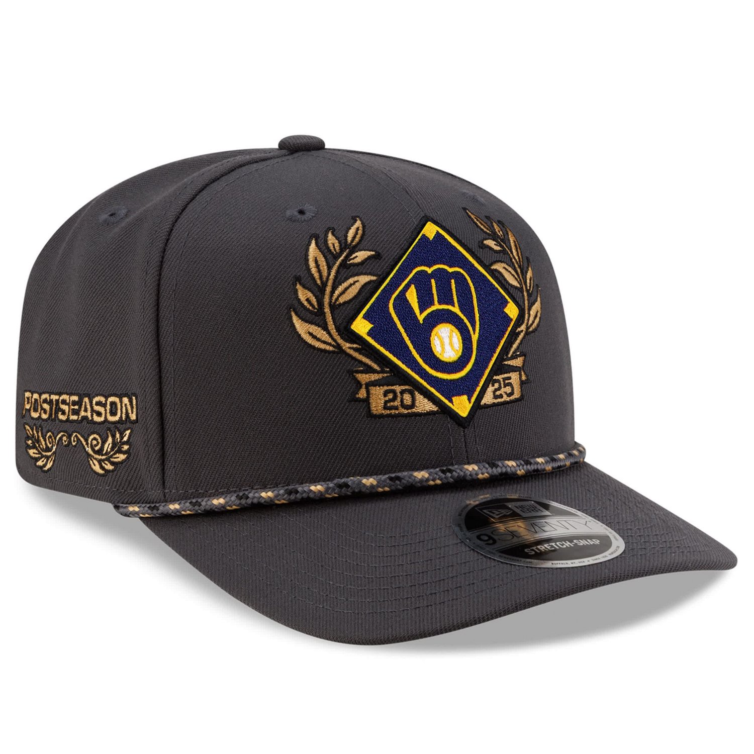 New Era Milwaukee Brewers 2025 National League Division Series Champions 9SEVENTY Adjustable Hat