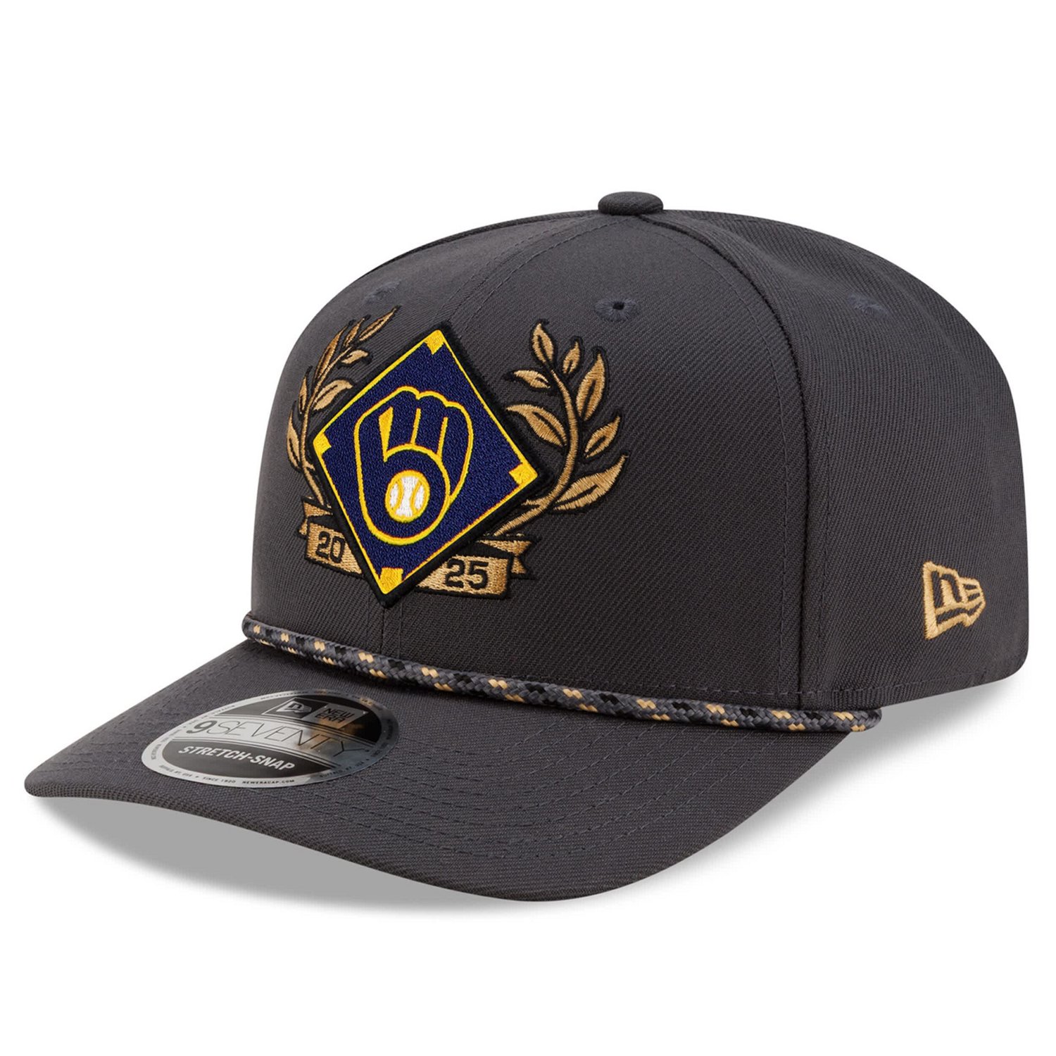 New Era Milwaukee Brewers 2025 National League Division Series Champions 9SEVENTY Adjustable Hat - view number 3