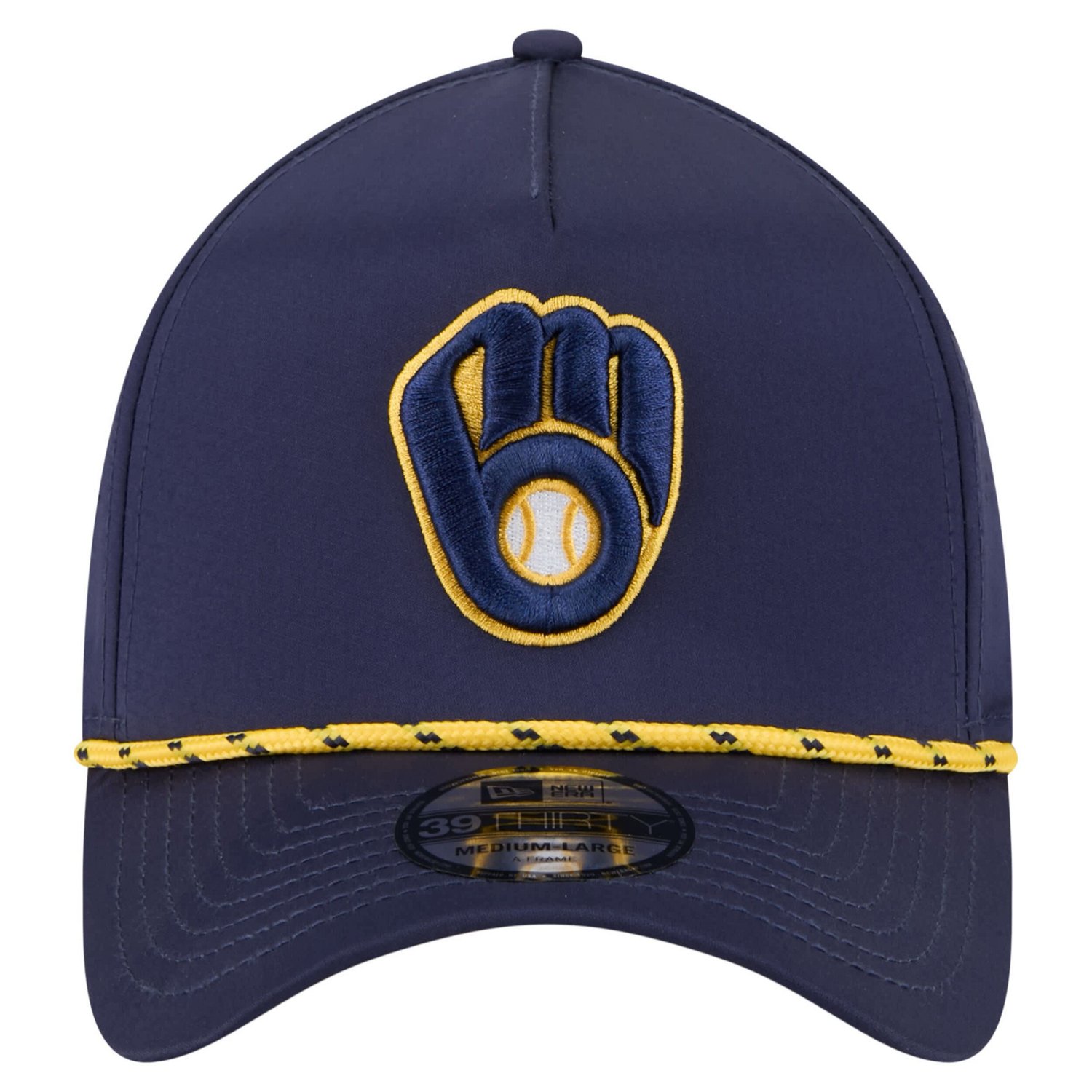New Era Milwaukee Brewers 39THIRTY A-Frame Perforated Flex Hat - view number 2