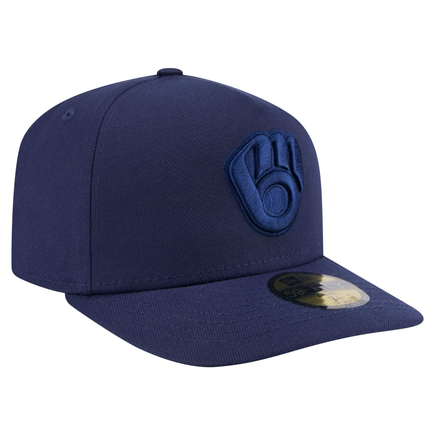 New Era Milwaukee Brewers Color Pack A-Frame 59FIFTY Fitted Hat - view number 3