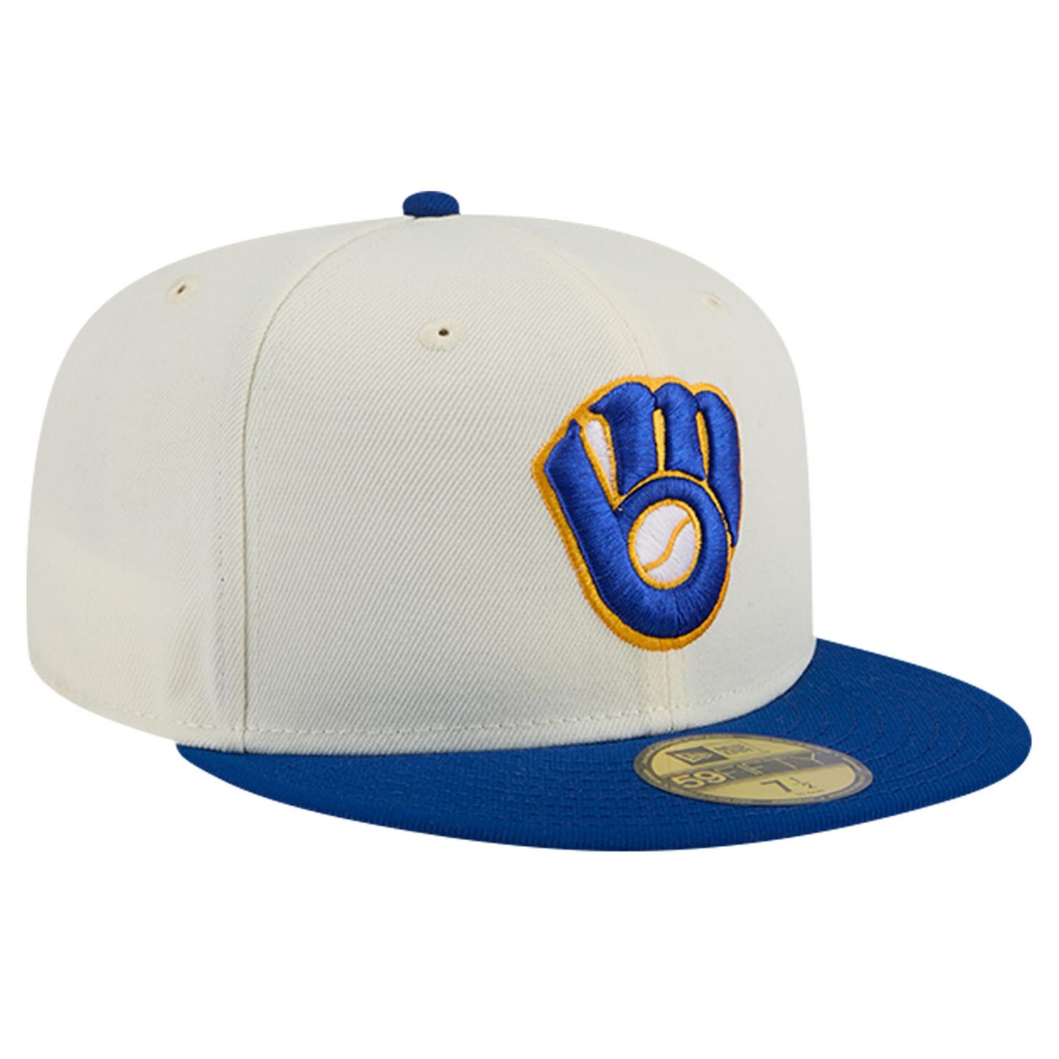 New Era Milwaukee Brewers Cooperstown Collection Chrome 59FIFTY Fitted Hat - view number 3