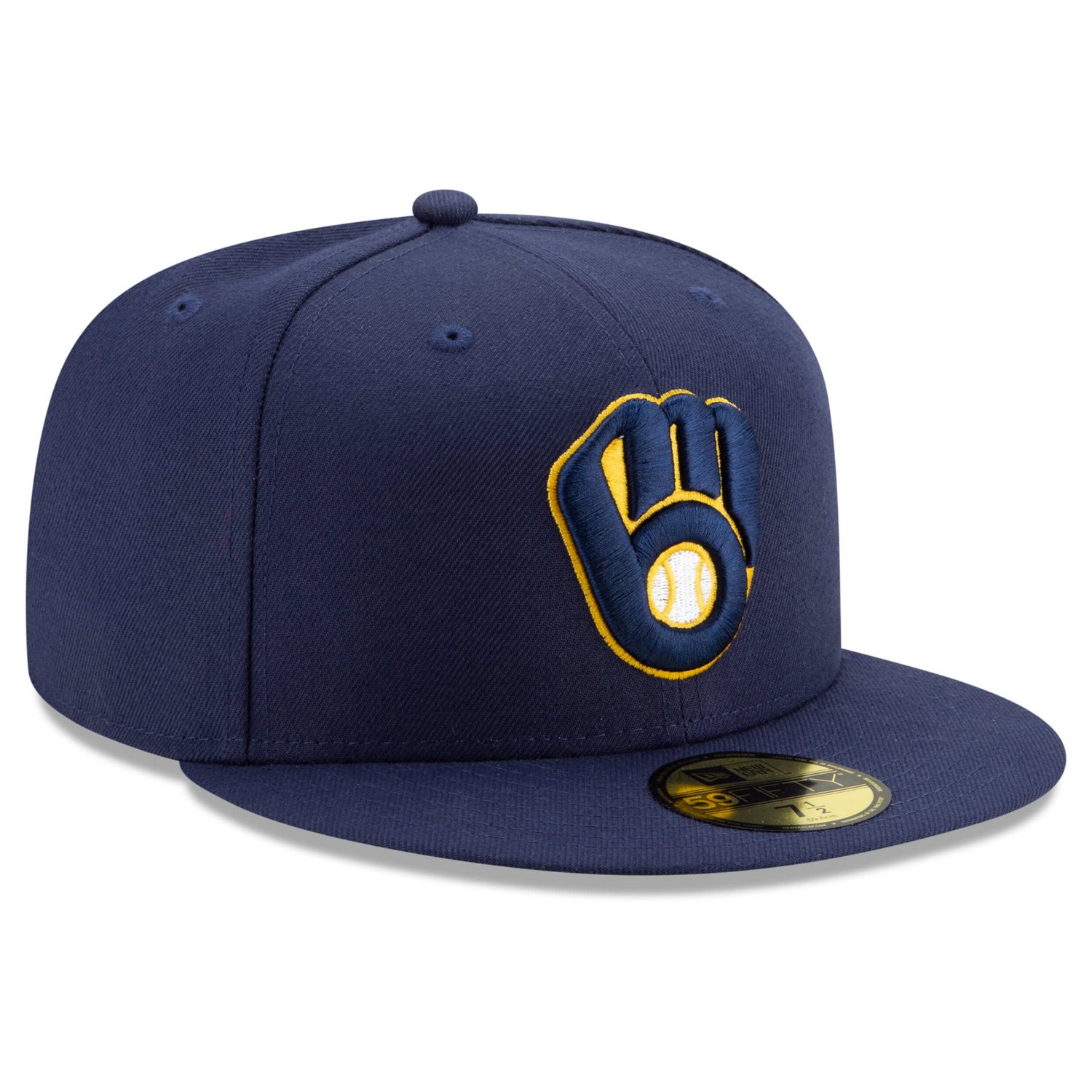 New Era Milwaukee Brewers Home Authentic Collection On-Field 59FIFTY Fitted Hat                                                  - view number 3
