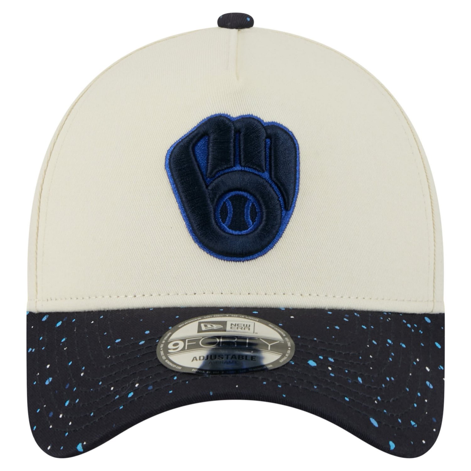 New Era Milwaukee Brewers Speckle A-Frame 9FORTY Adjustable Hat - view number 2