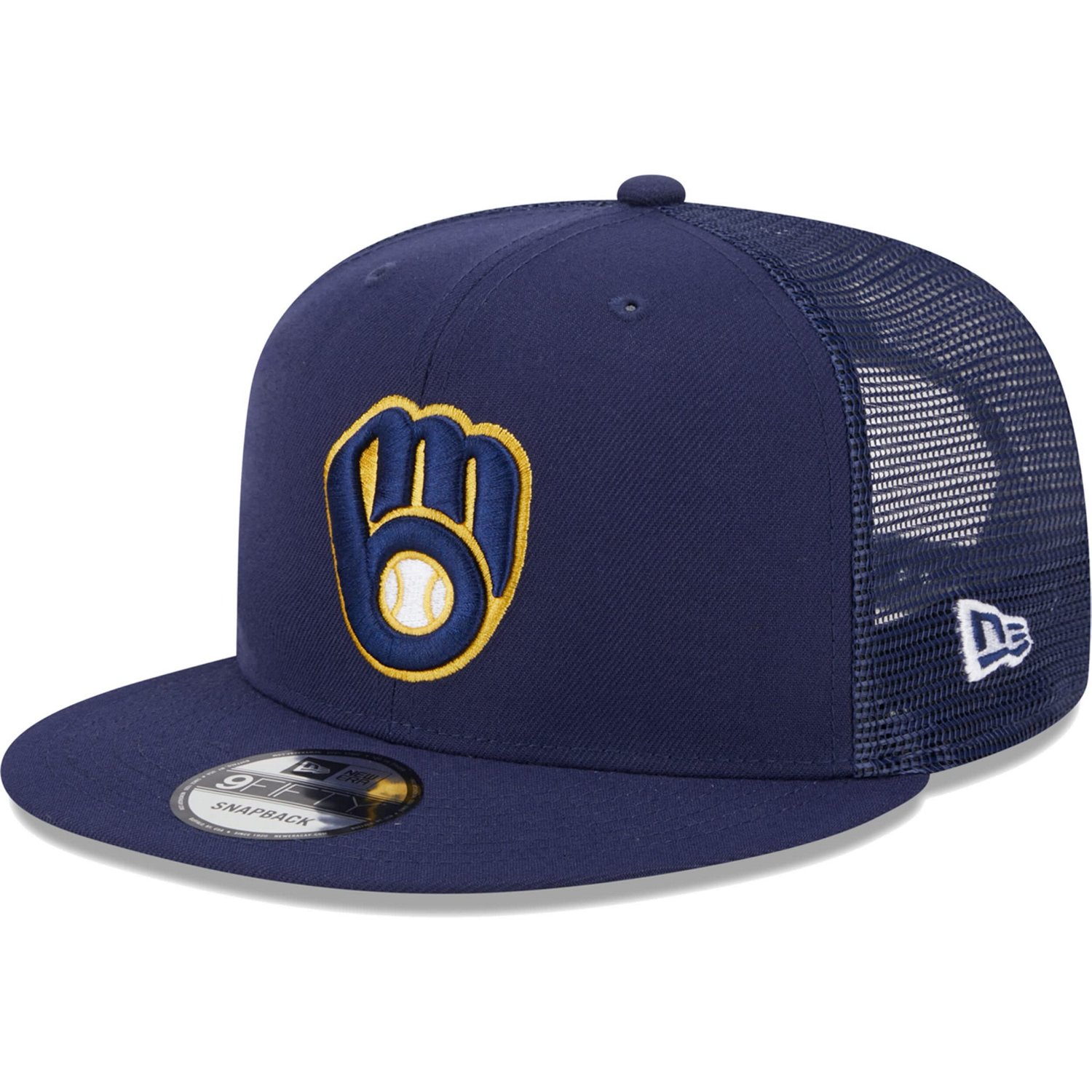 New Era Milwaukee Brewers Team Color Trucker 9FIFTY Snapback Hat