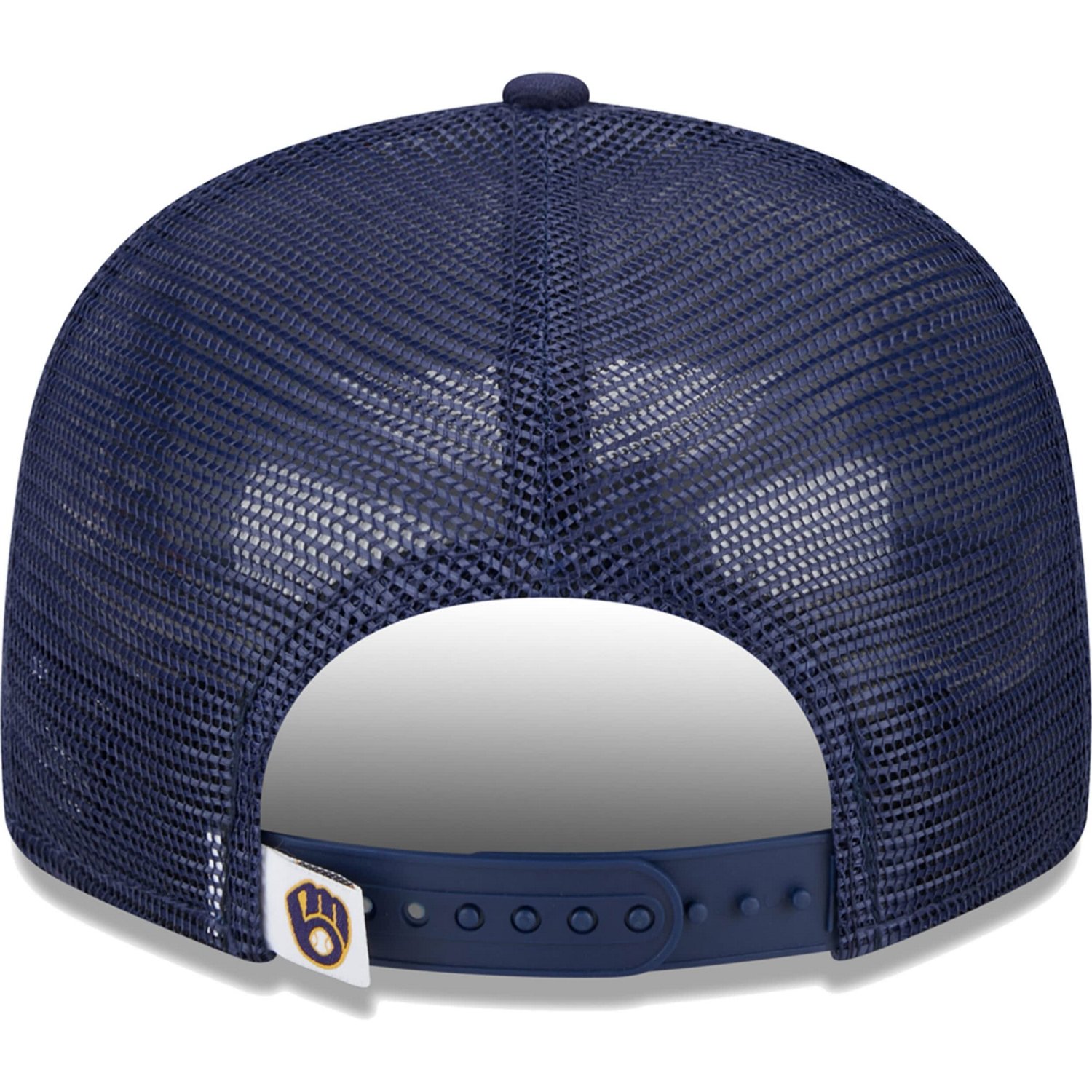 New Era Milwaukee Brewers Team Color Trucker 9FIFTY Snapback Hat - view number 4