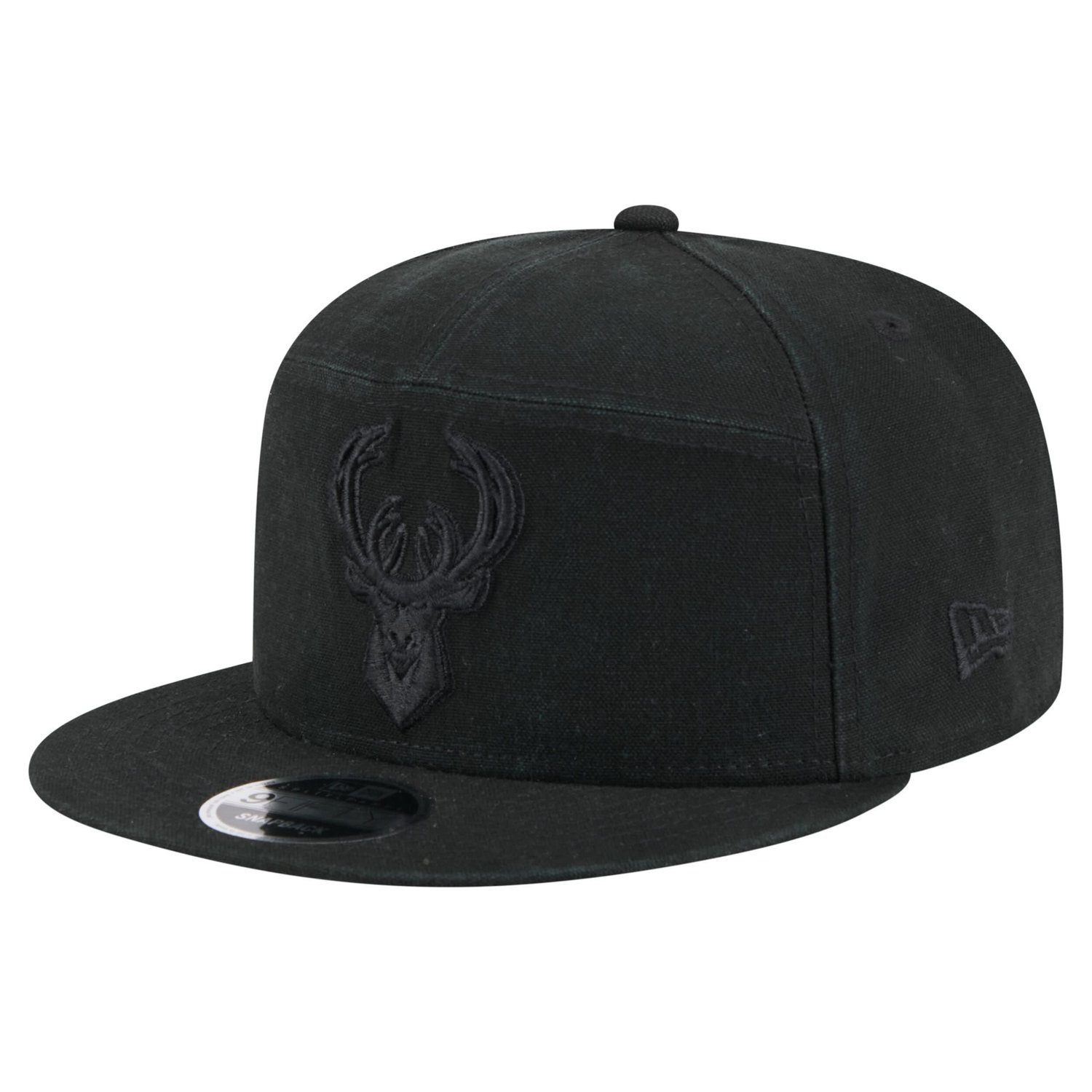 New Era Milwaukee Bucks Adventure Canvas Split Panel 9FIFTY Snapback Hat