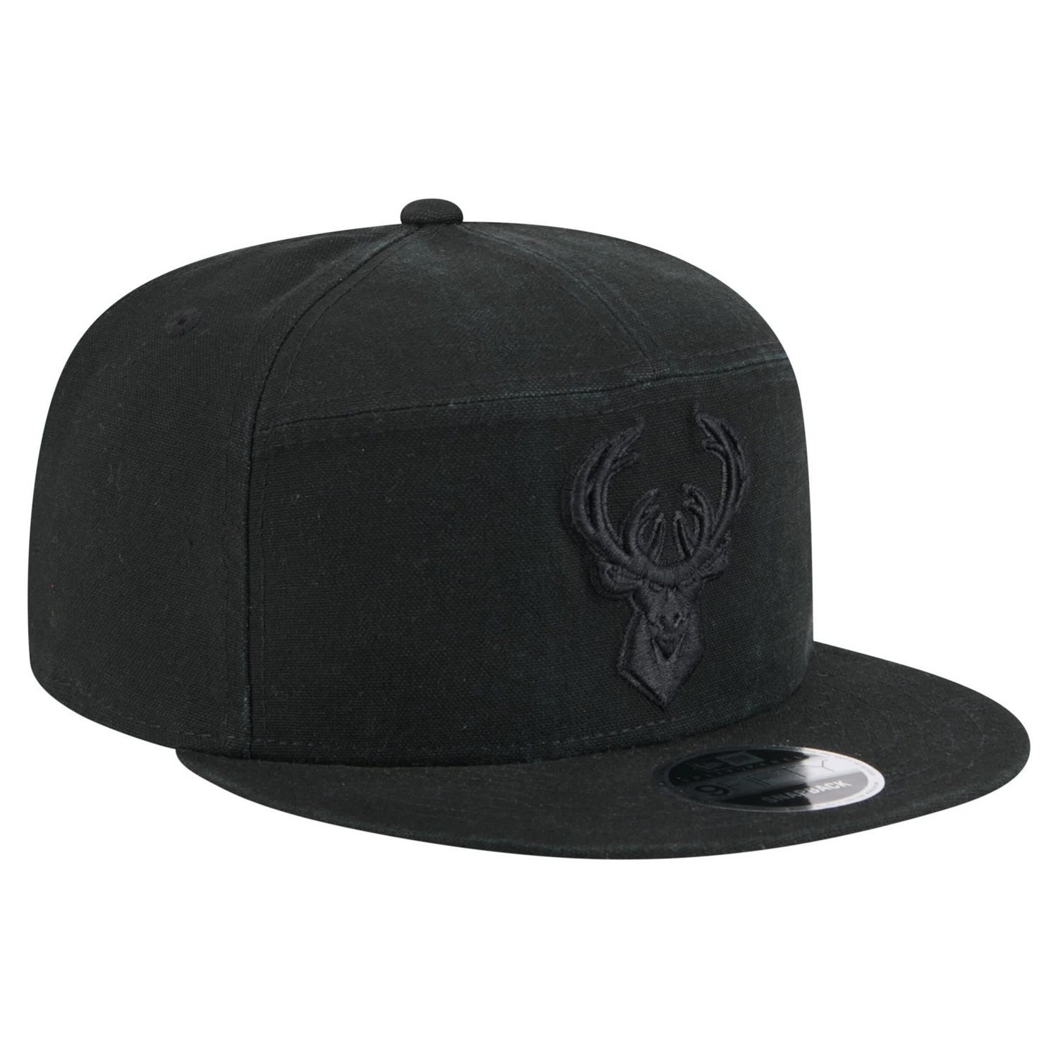 New Era Milwaukee Bucks Adventure Canvas Split Panel 9FIFTY Snapback Hat - view number 3