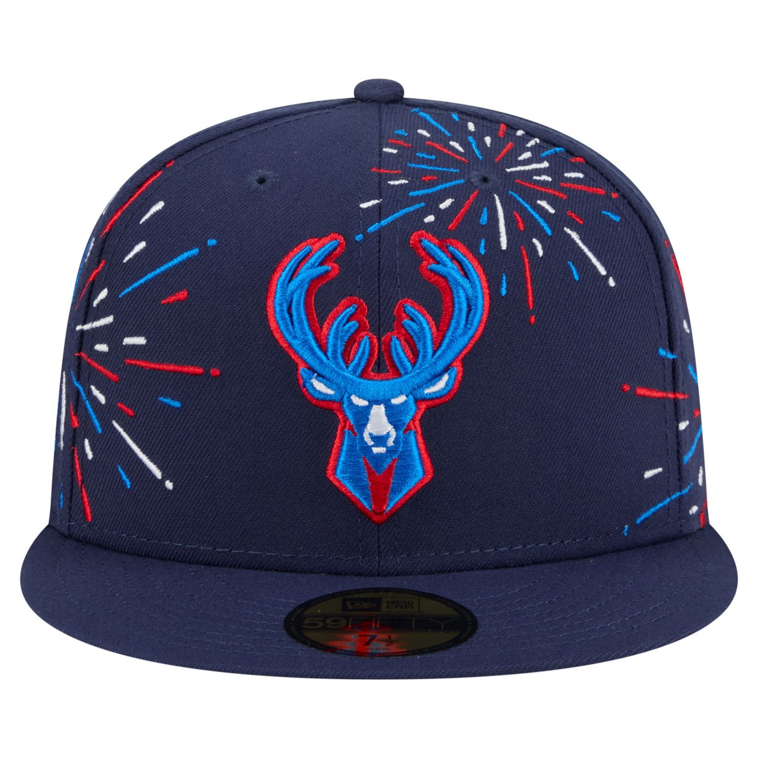 New Era Milwaukee Bucks Americana Fireworks 59FIFTY Fitted Hat - view number 2