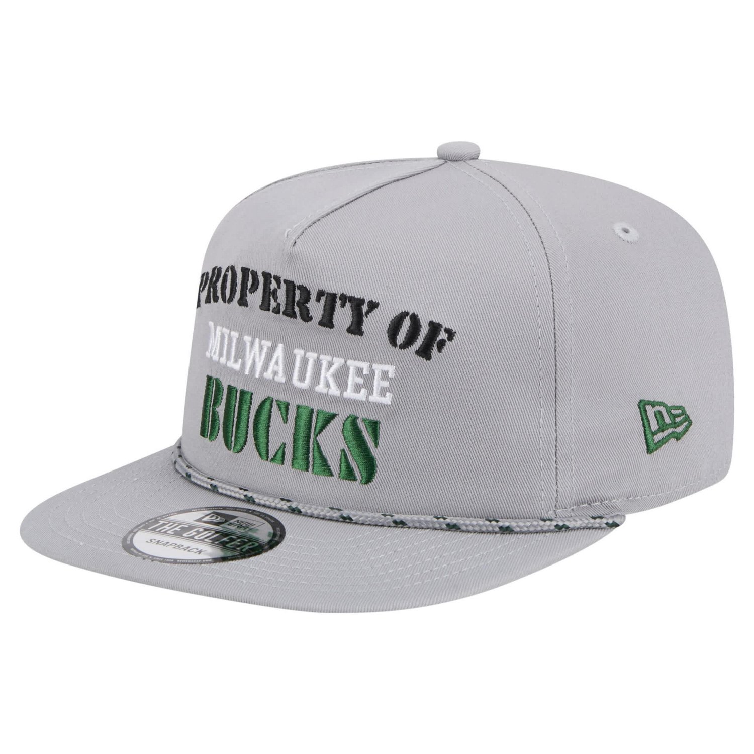 New Era Milwaukee Bucks Throwback Property Of Golfer Snapback Hat - view number 3