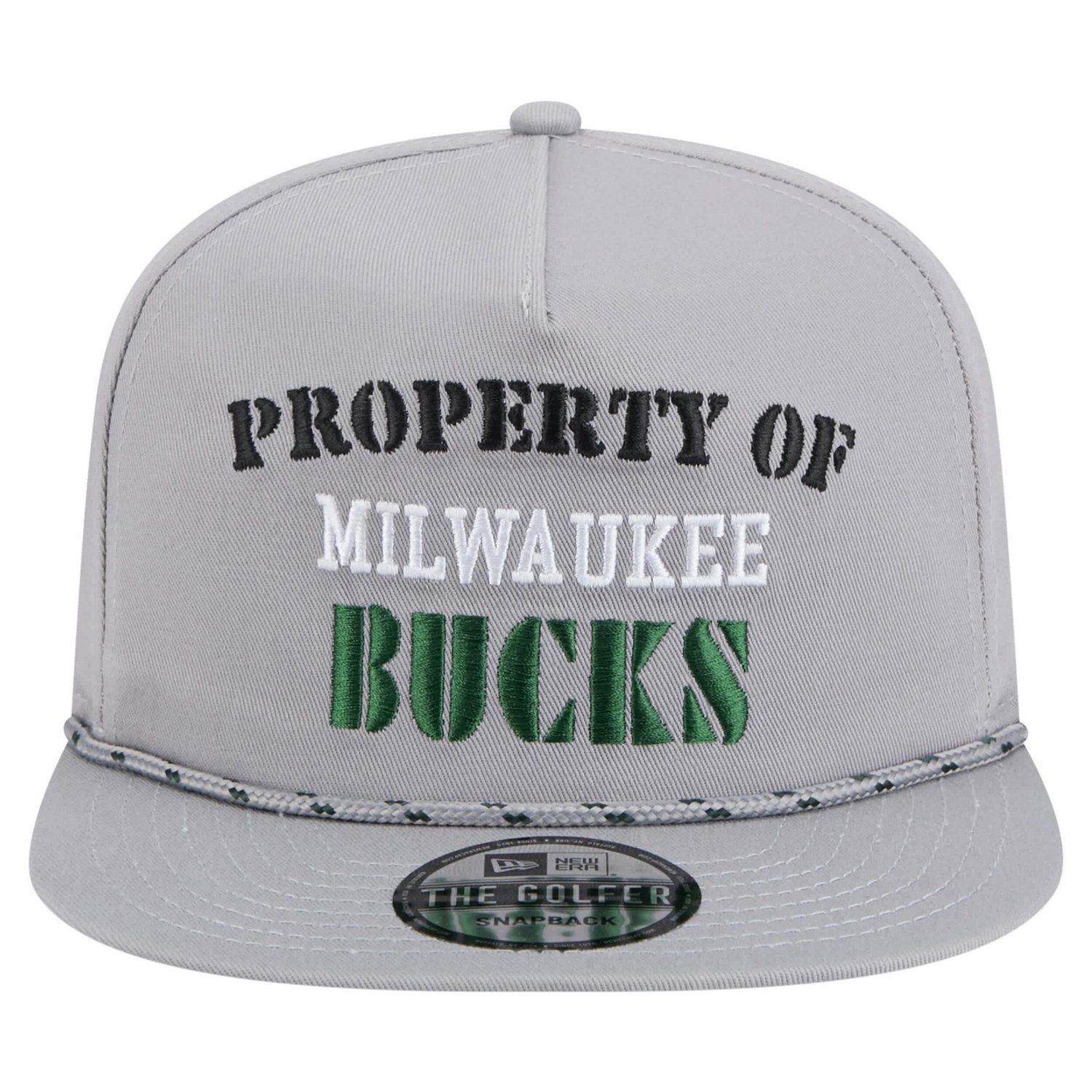 New Era Milwaukee Bucks Throwback Property Of Golfer Snapback Hat - view number 2