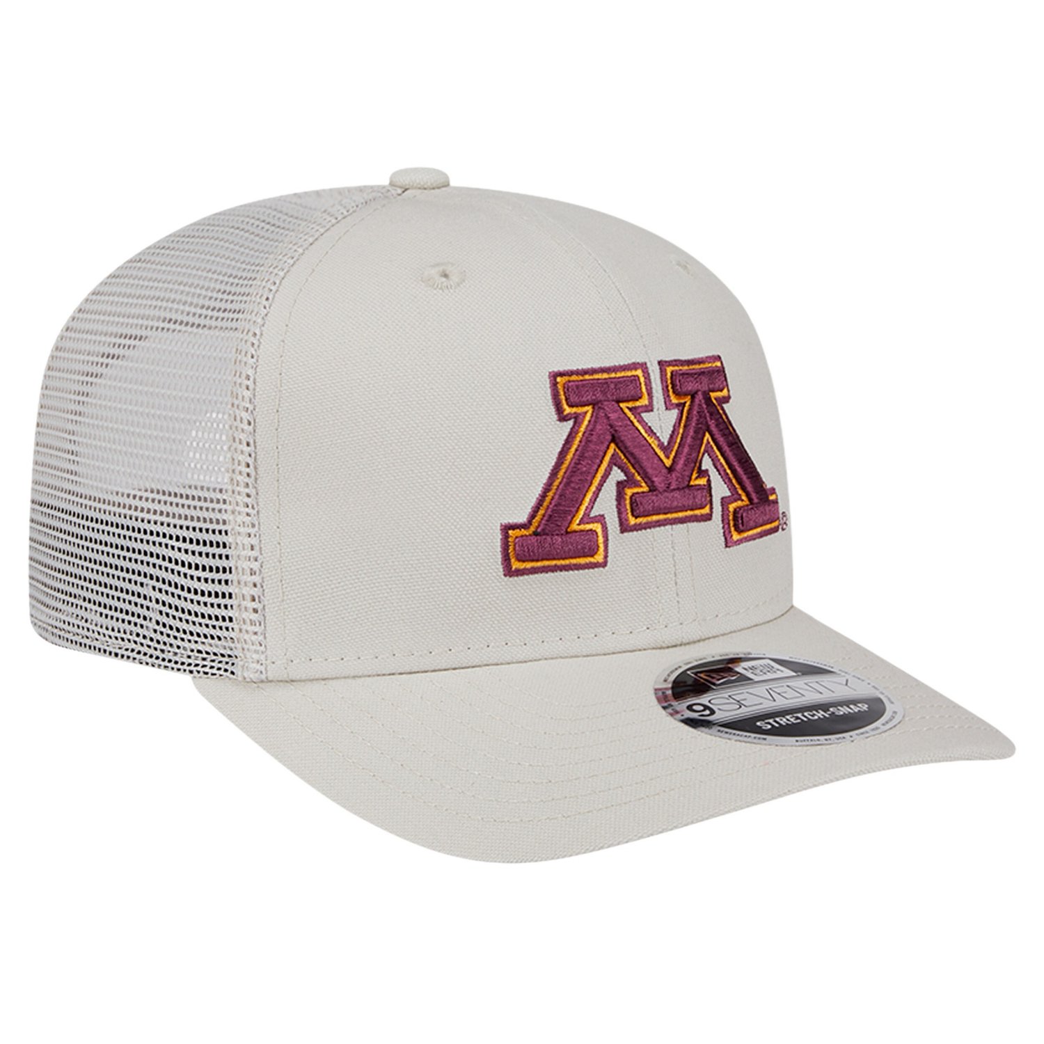 New Era Minnesota Golden Gophers Canvas 9SEVENTY Stretch-Snap Adjustable Hat - view number 3