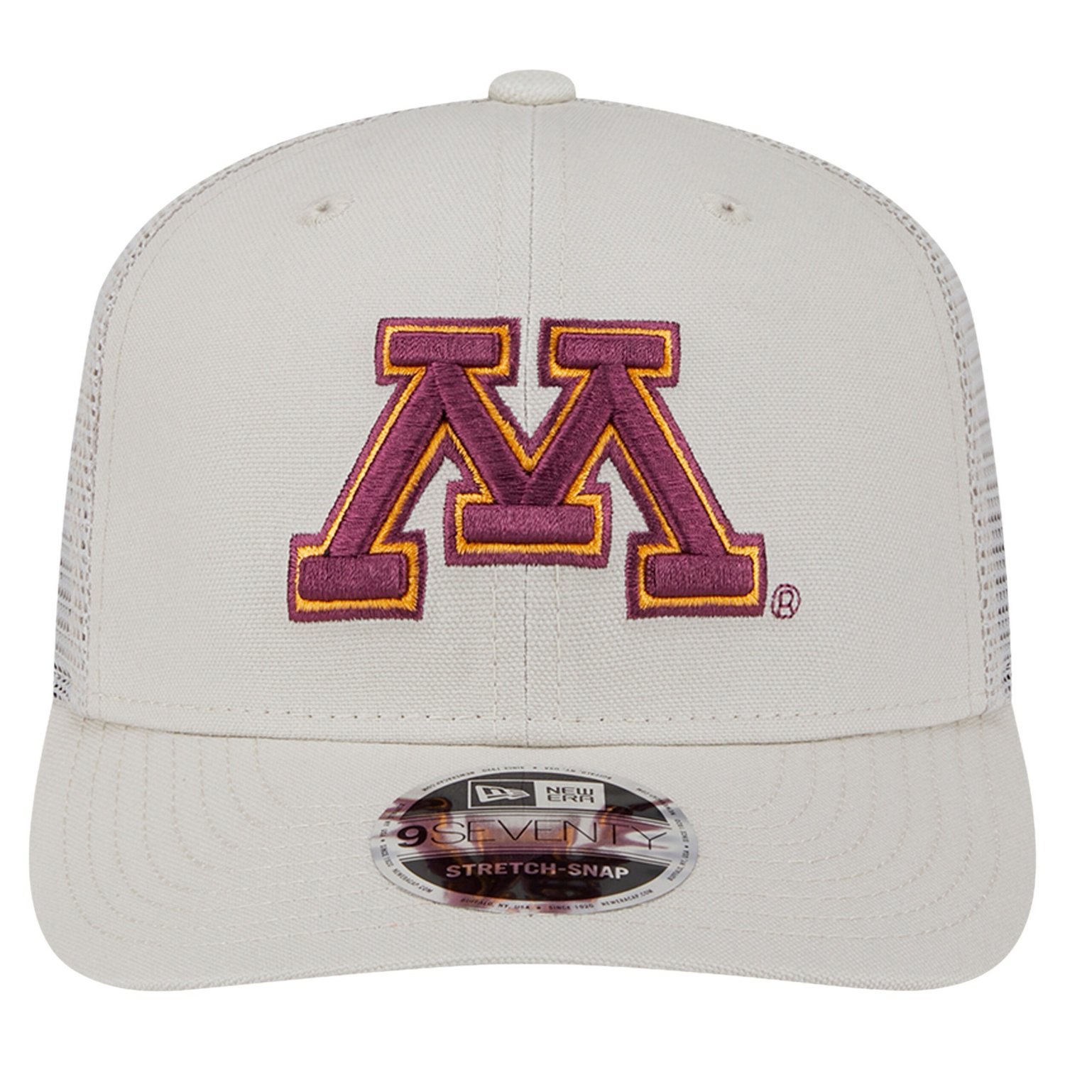 New Era Minnesota Golden Gophers Canvas 9SEVENTY Stretch-Snap Adjustable Hat - view number 2