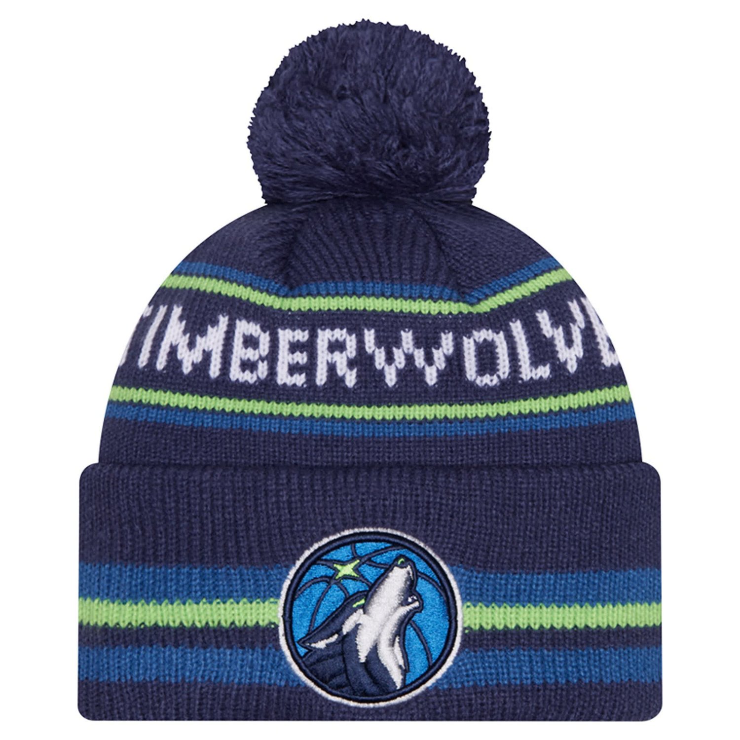 New Era Minnesota Timberwolves Classic Cuffed Knit Hat with Pom - view number 1