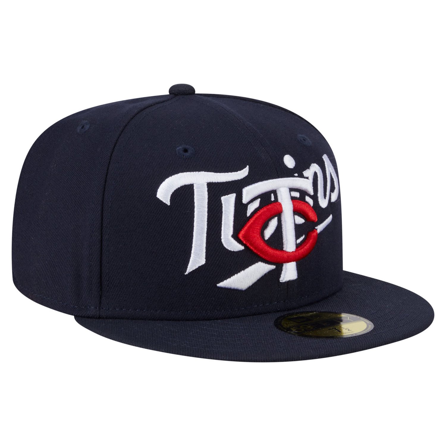 New Era Minnesota Twins Overlap 59FIFTY Fitted Hat - view number 3