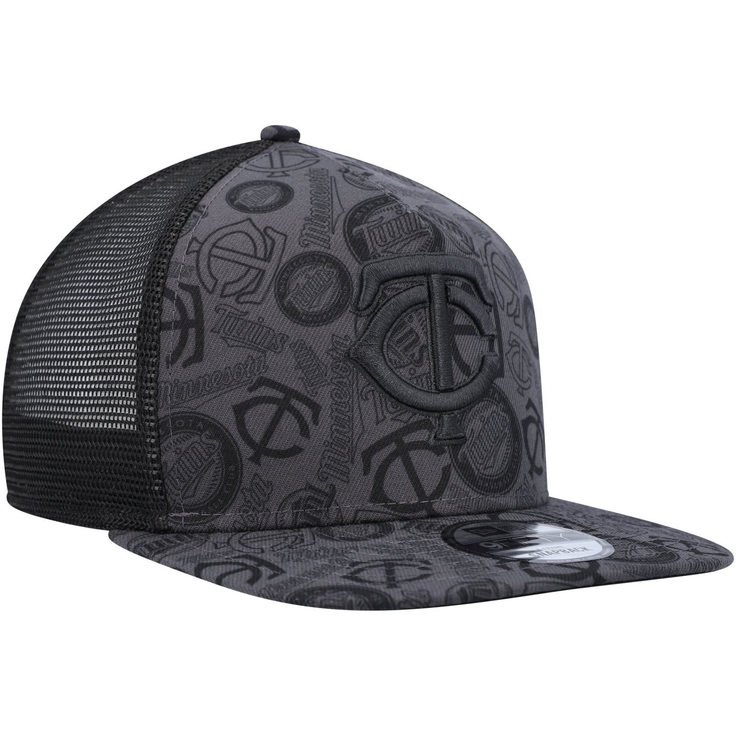 New Era Minnesota Twins Repeat A-Frame 9FIFTY Trucker Snapback Hat - view number 3
