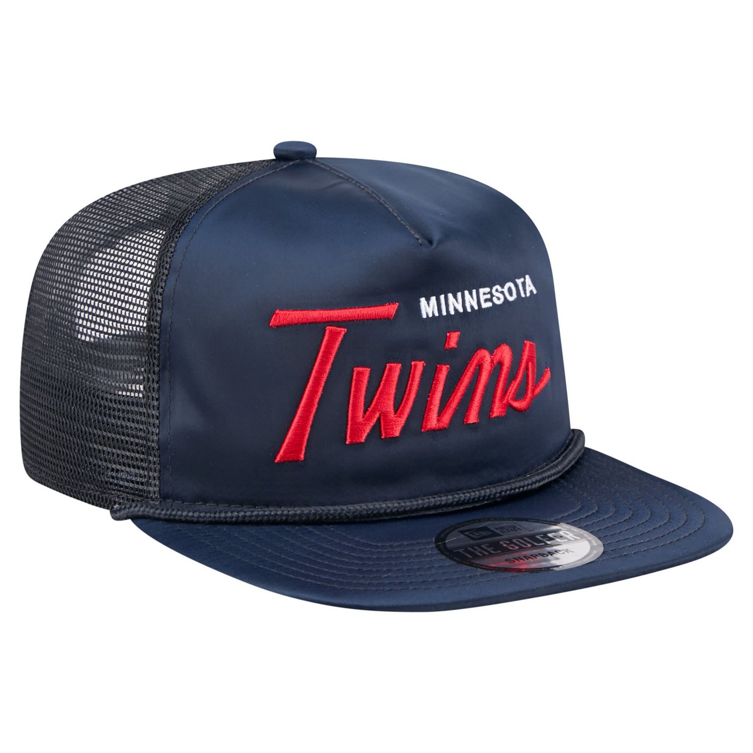 New Era Minnesota Twins Retro Satin Script Golfer Adjustable Hat - view number 3