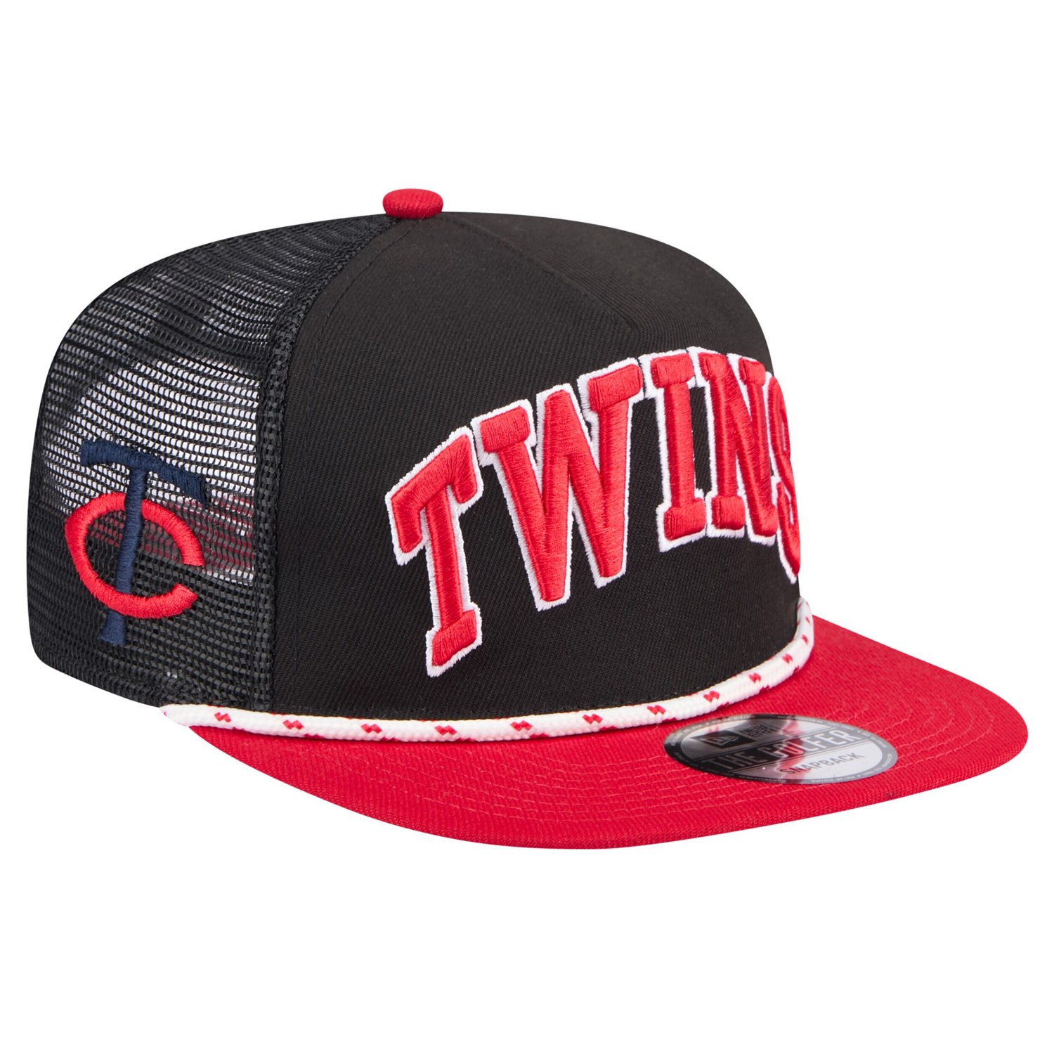 New Era Minnesota Twins Throwback Meshback Golfer Hat - view number 3