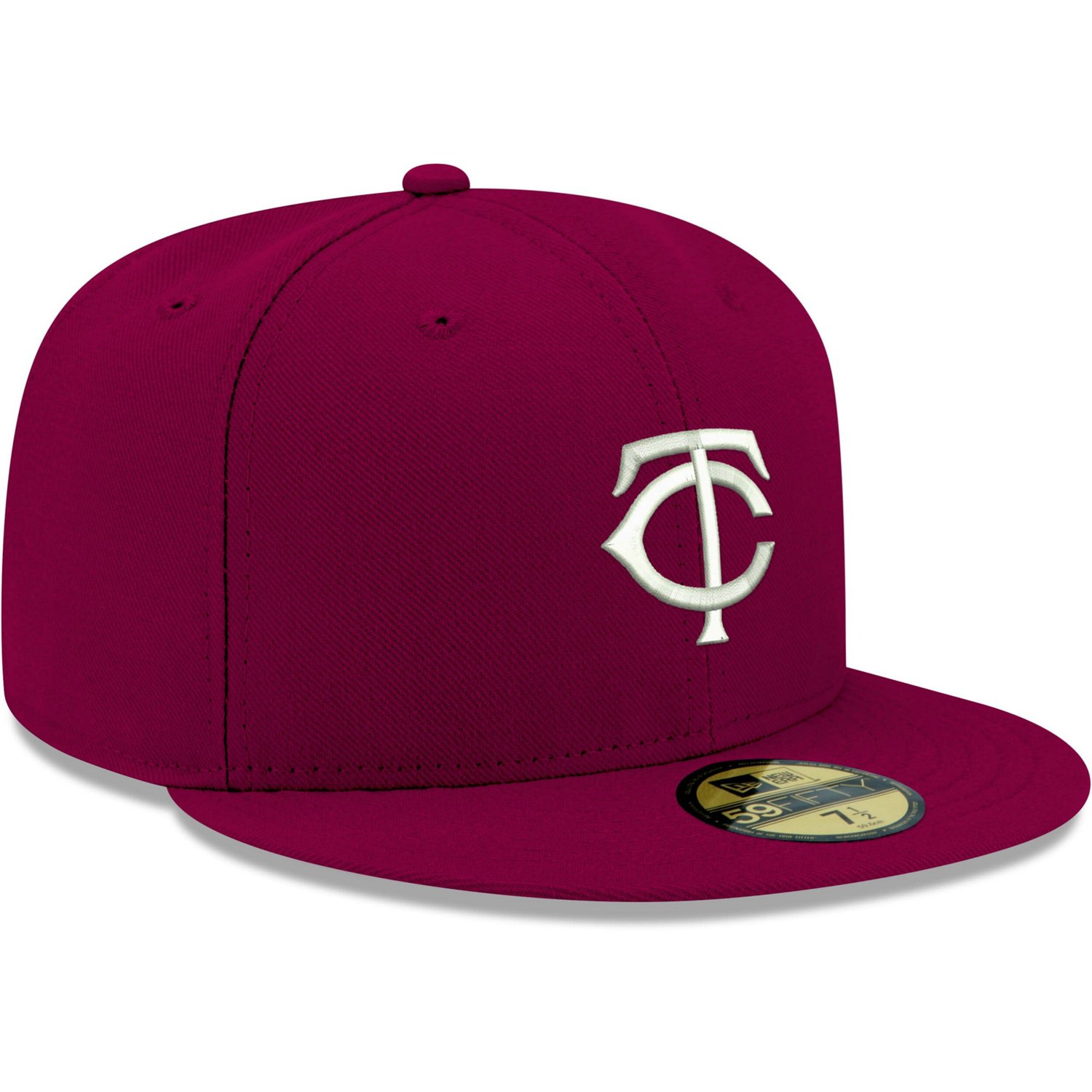 New Era Minnesota Twins White Logo 59FIFTY Fitted Hat