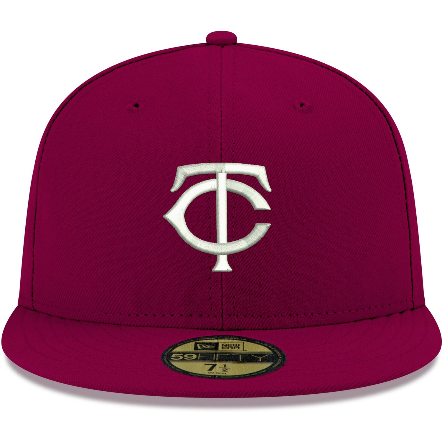 New Era Minnesota Twins White Logo 59FIFTY Fitted Hat