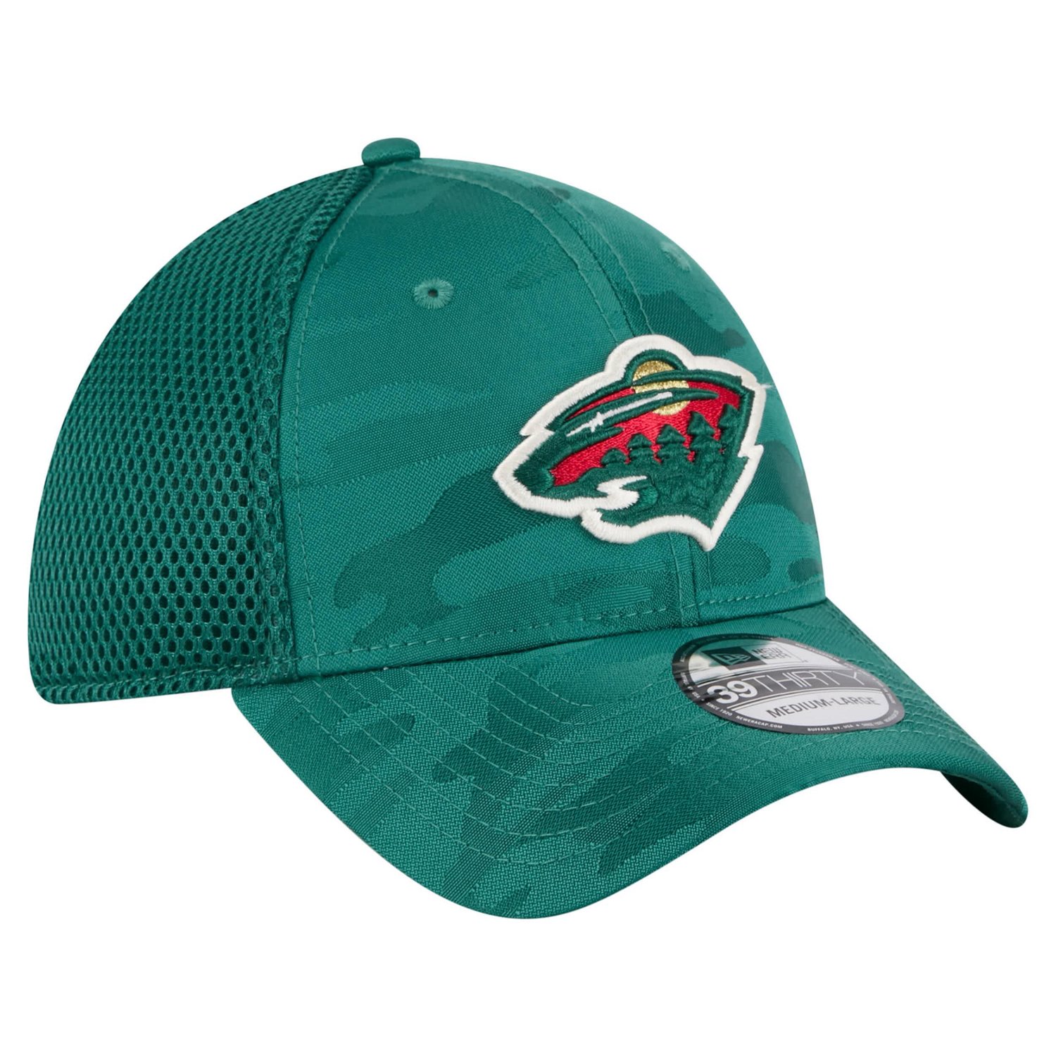 New Era Minnesota Wild Active Subtle Camo 39THIRTY Flex Hat - view number 3