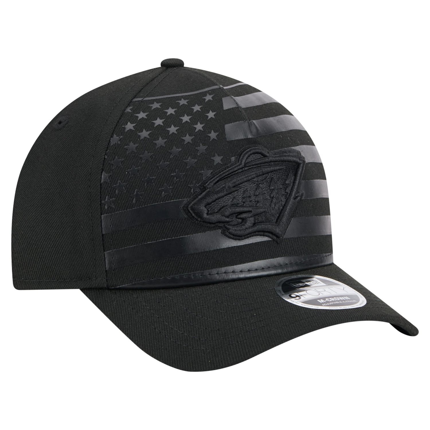 New Era Minnesota Wild Game Day Stealth Flag 9FORTY A-Frame Adjustable Hat - view number 3