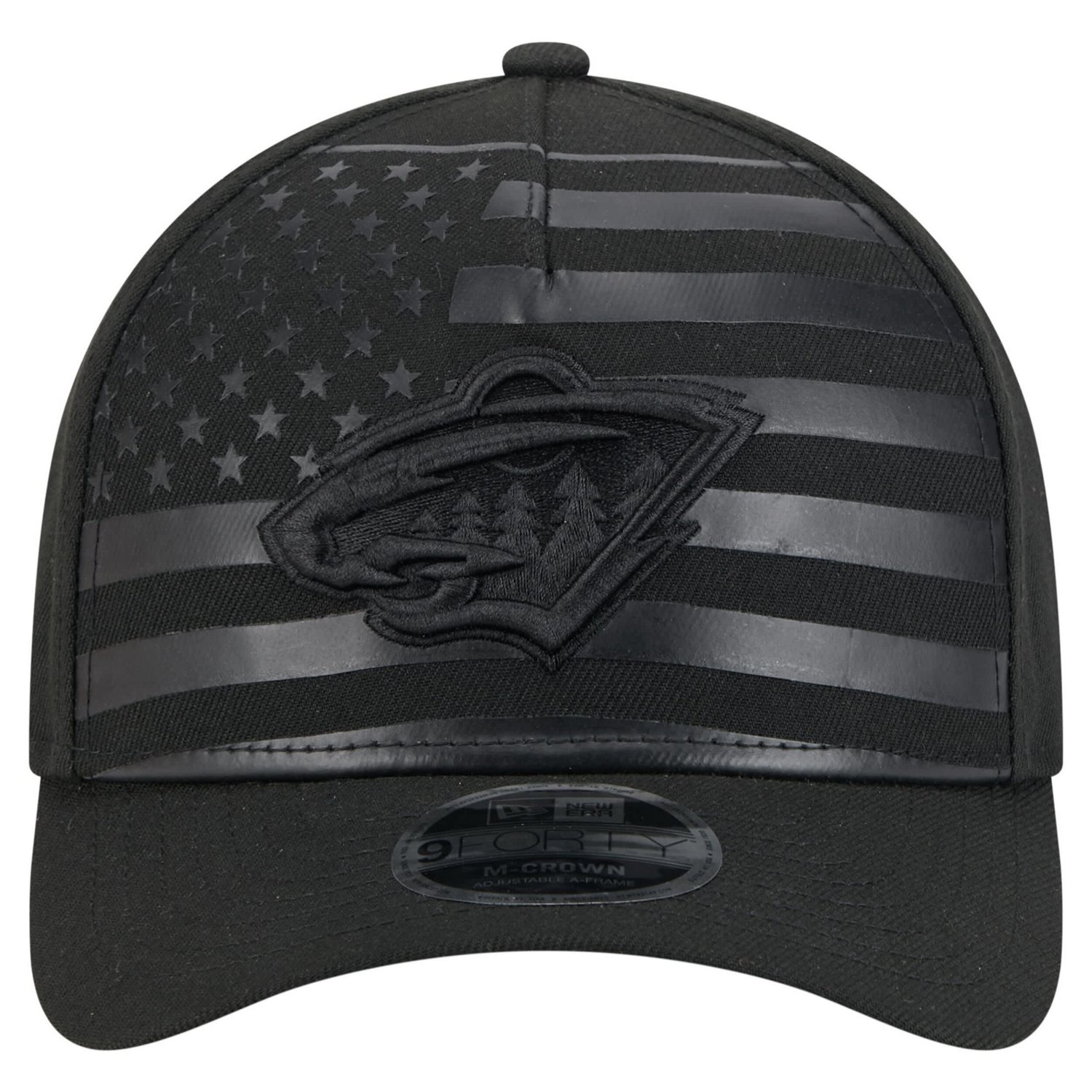 New Era Minnesota Wild Game Day Stealth Flag 9FORTY A-Frame Adjustable Hat - view number 2