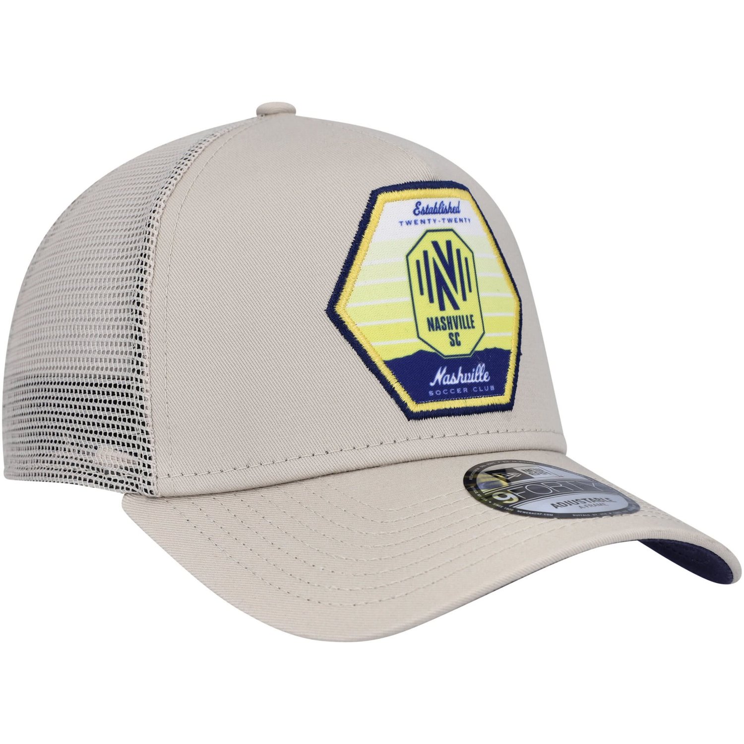 New Era Nashville SC Established Patch 9FORTY A-Frame Trucker Adjustable Hat - view number 3