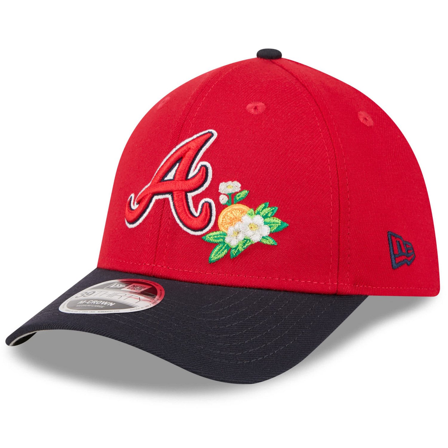 New Era Navy Atlanta Braves 2026 Spring Training M-Crown 39THIRTY Flex Hat - view number 3