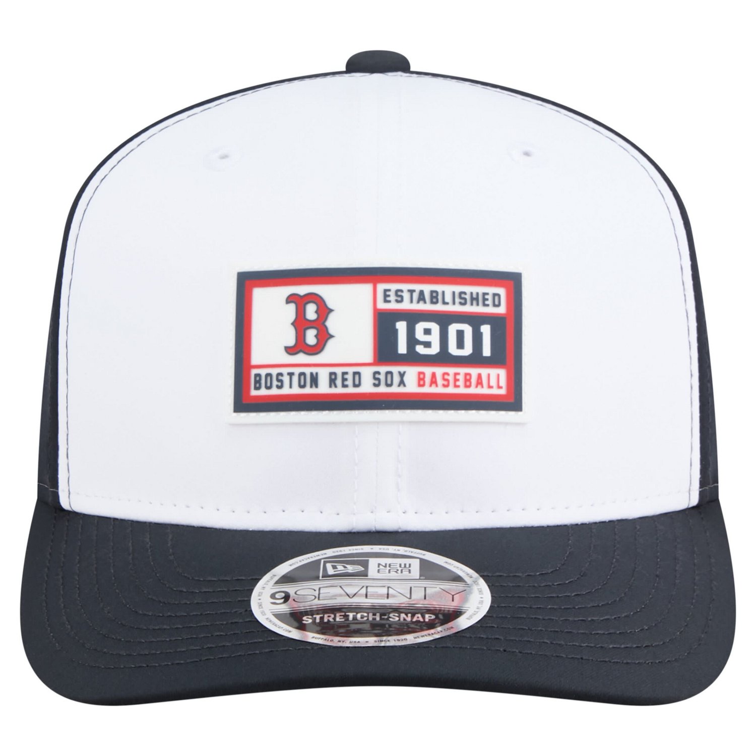 New Era Navy Boston Red Sox Established Patch 9SEVENTY Adjustable Hat - view number 2