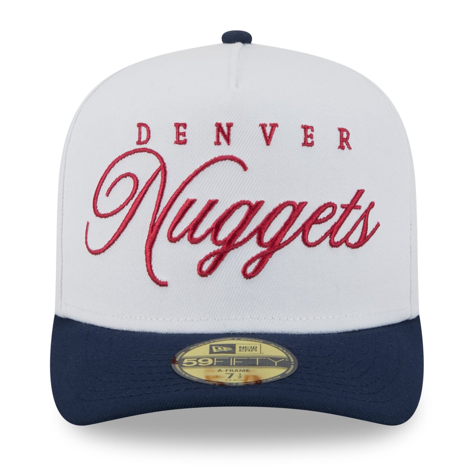 New Era Navy Denver Nuggets 2025 NBA Draft A-Frame 59FIFTY Fitted Hat - view number 2