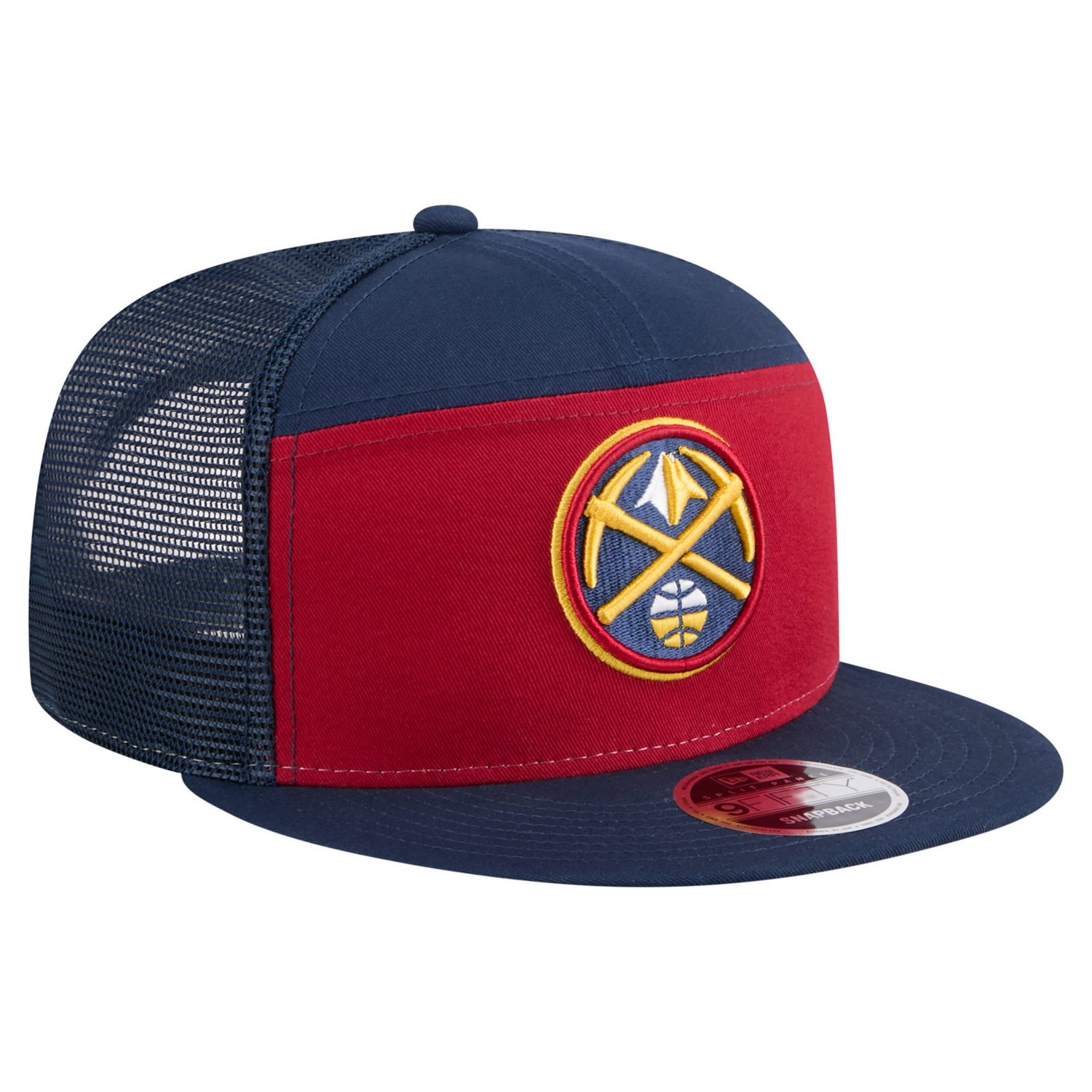 New Era Navy Denver Nuggets Outdoor Split Panel 9FIFTY Snapback Hat - view number 3