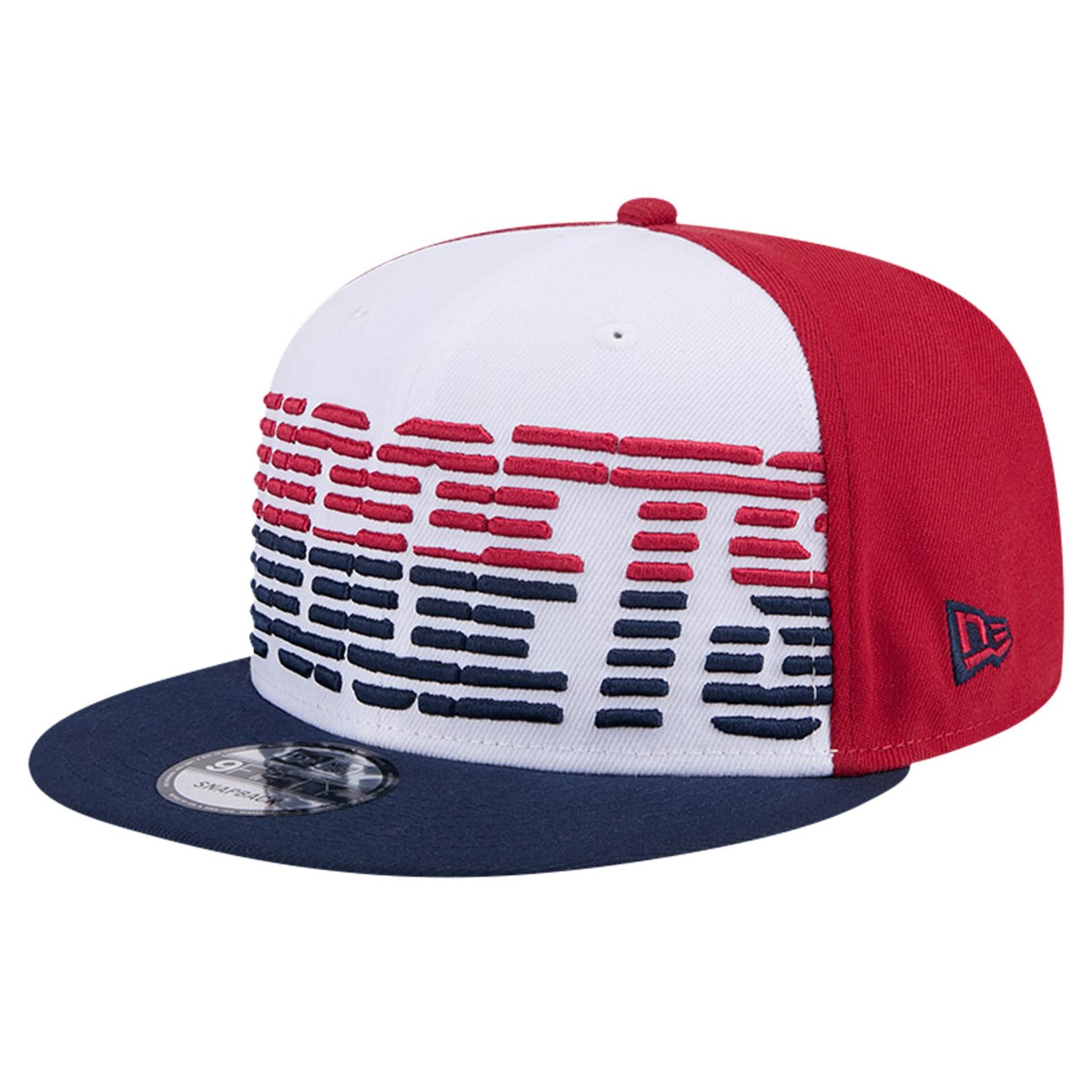 New Era Navy Denver Nuggets Throwback Gradient Tech Font 9FIFTY Snapback Hat                                                     - view number 3
