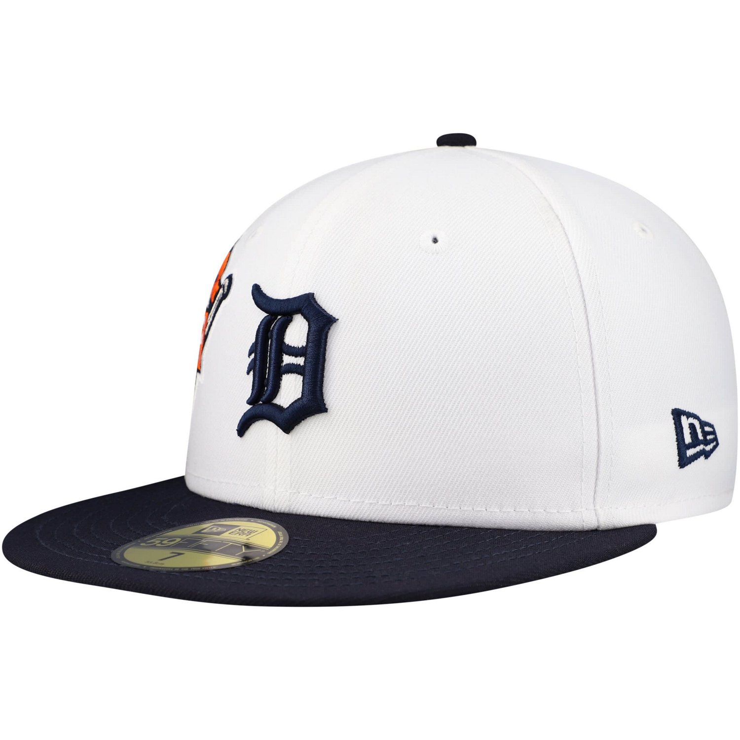 New Era Navy Detroit Tigers Major Sidepatch 59FIFTY Fitted Hat - view number 3