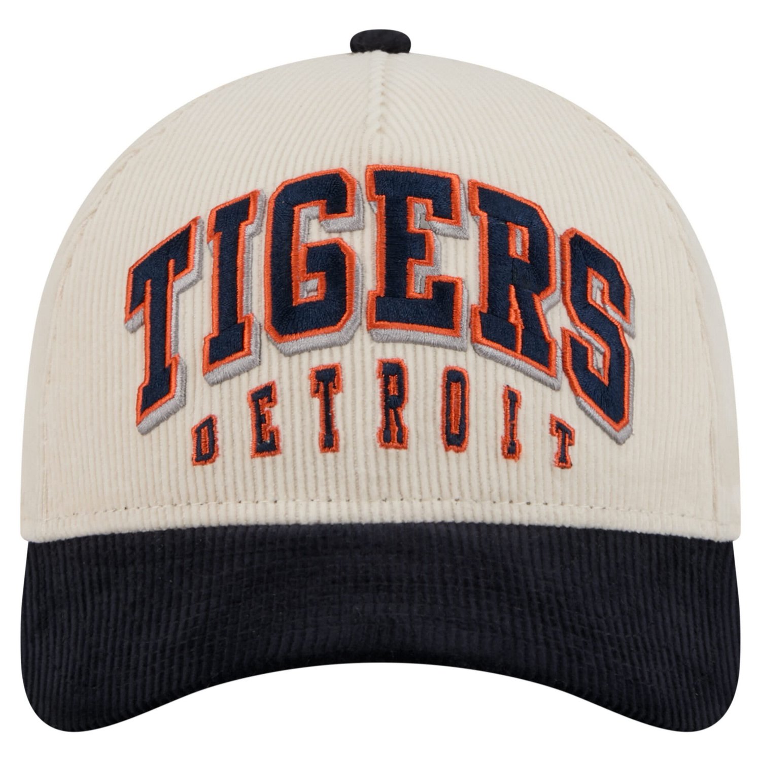 New Era Navy Detroit Tigers Sided Corduroy 9FORTY A-Frame Adjustable Hat - view number 2