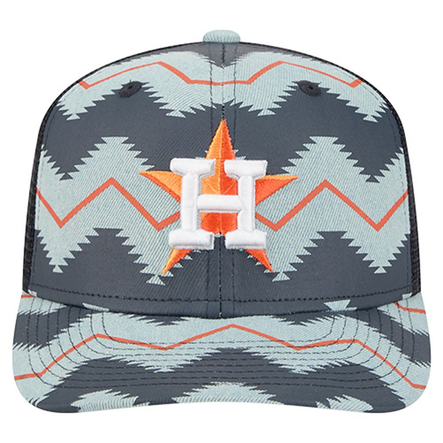 New Era Navy Houston Astros Aztec 9SEVENTY Adjustable Hat - view number 2