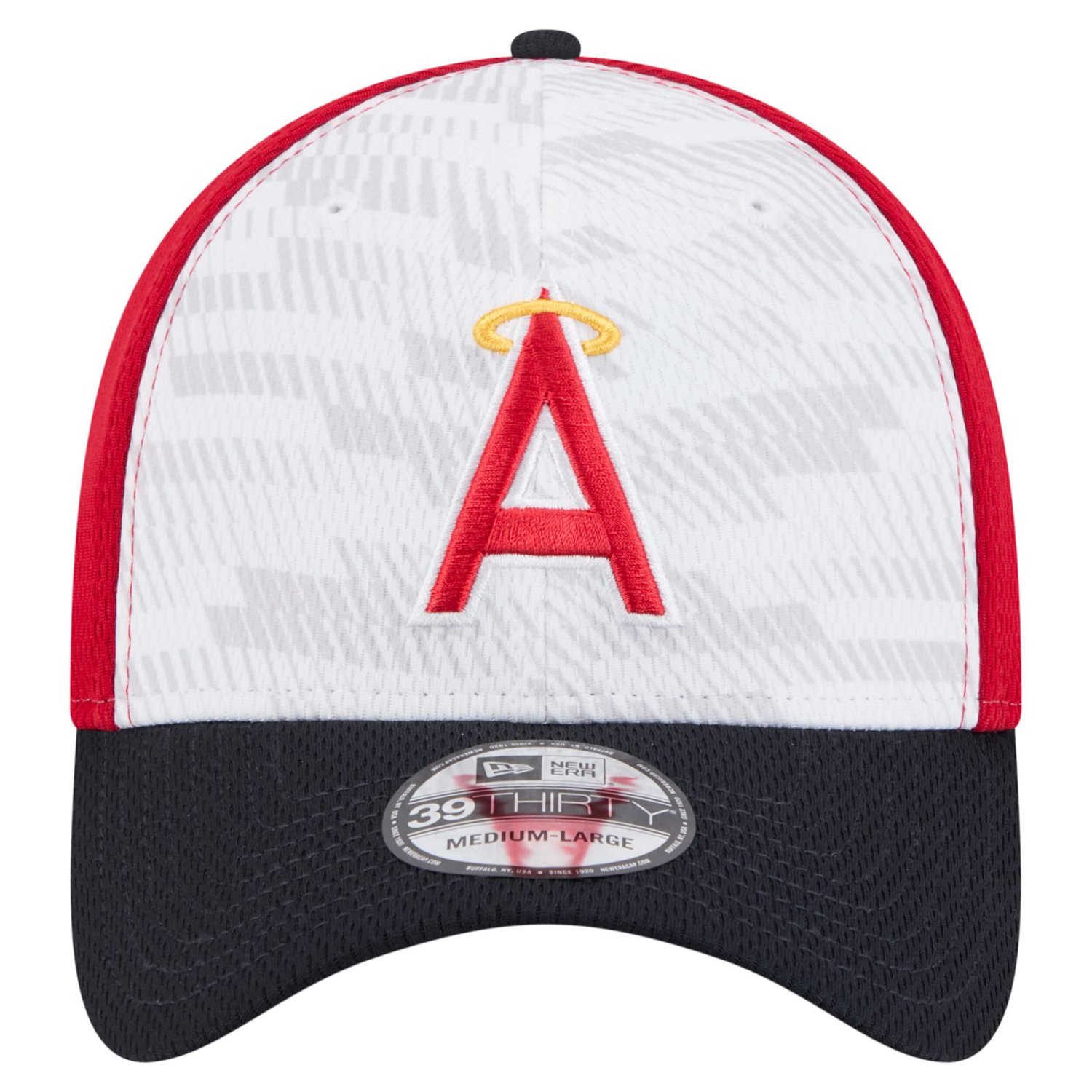 New Era Navy Los Angeles Angels 2025 MLB Clubhouse 39THIRTY Flex Hat - view number 2