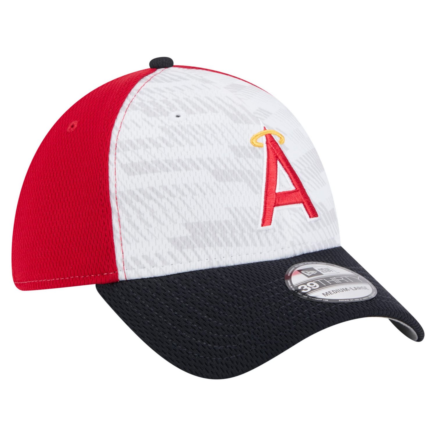 New Era Navy Los Angeles Angels 2025 MLB Clubhouse 39THIRTY Flex Hat - view number 3