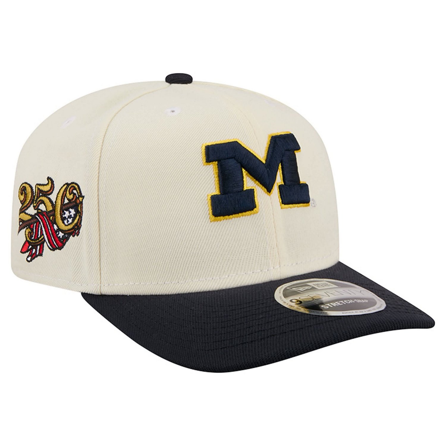 New Era Navy Michigan Wolverines America's 250th 9SEVENTY Adjustable Hat