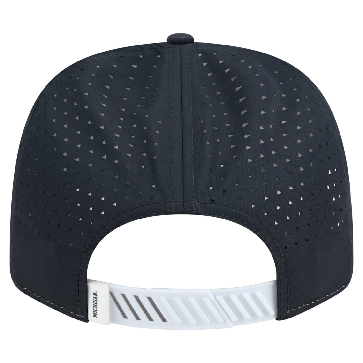 New Era Navy Michigan Wolverines Perforated Patched 9SEVENTY Adjustable Hat - view number 4