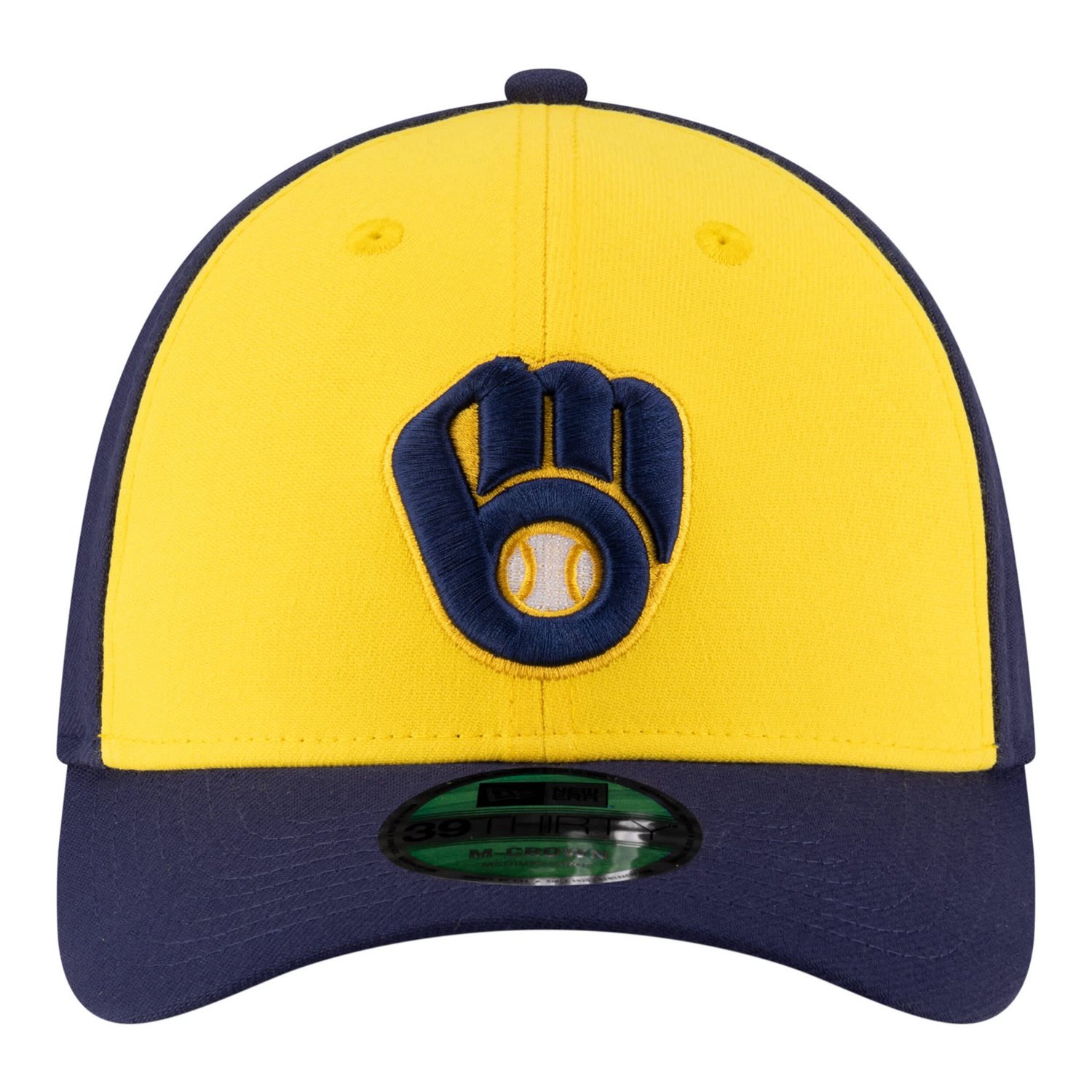 New Era Navy Milwaukee Brewers Player Replica 39THIRTY M-Crown Flex Hat - view number 2