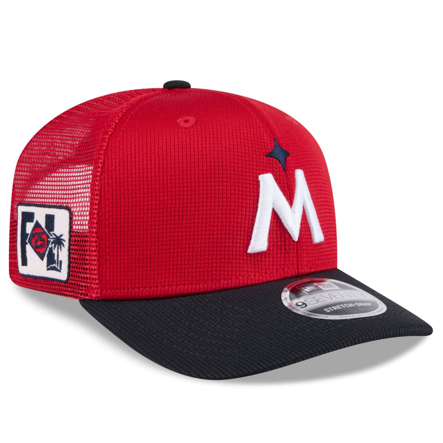New Era Navy Minnesota Twins 2025 Spring Training 9SEVENTY Stretch-Snap Trucker Hat                                              - view number 3