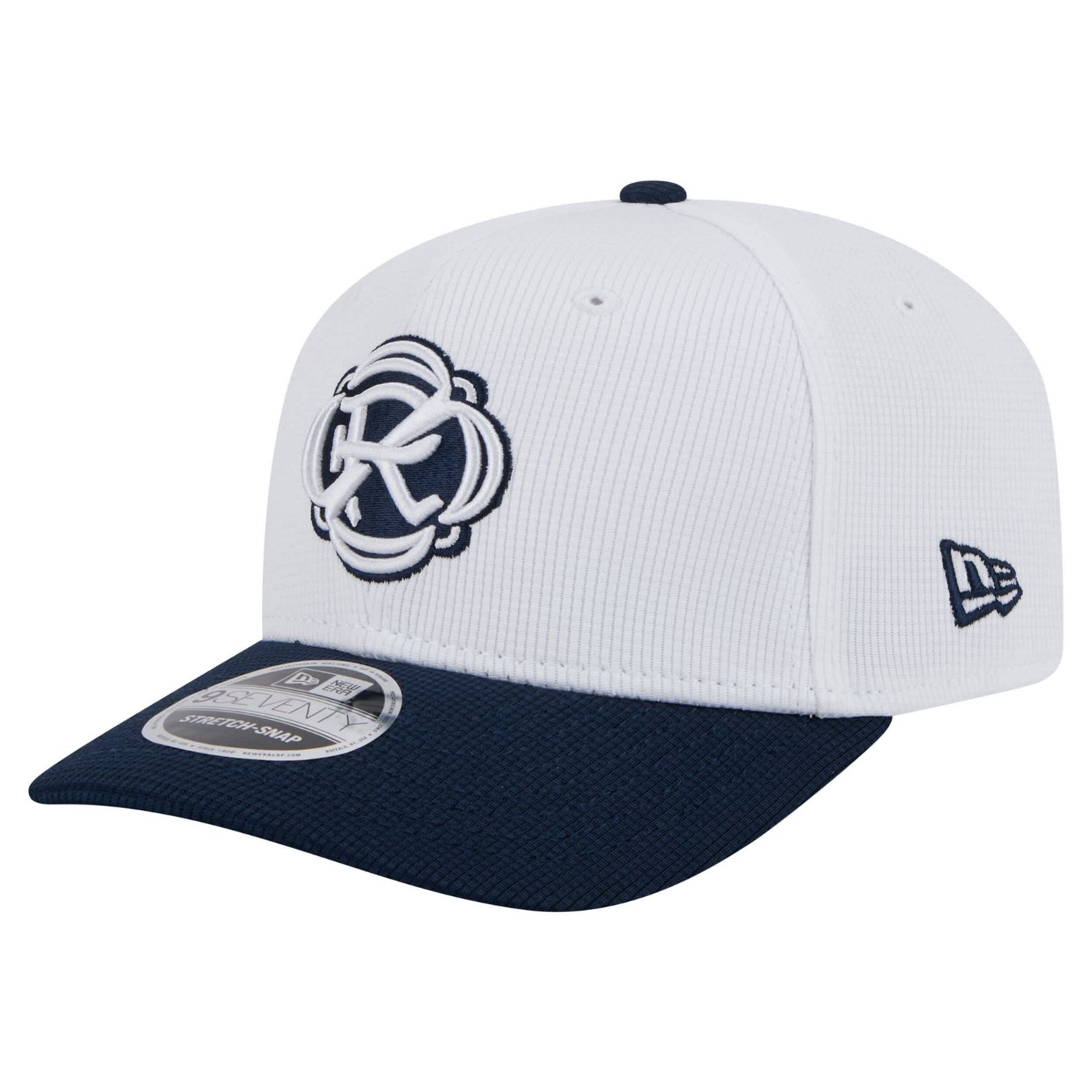 New Era Navy New England Revolution 2025 Jersey Hook 9SEVENTY Stretch-Snap Hat - view number 3