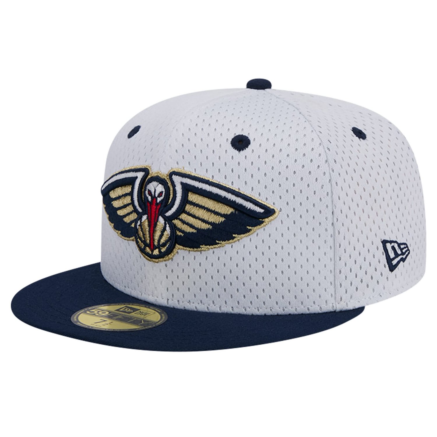New Era /Navy New Orleans Pelicans Throwback 2Tone 59FIFTY Fitted Hat                                                            - view number 3