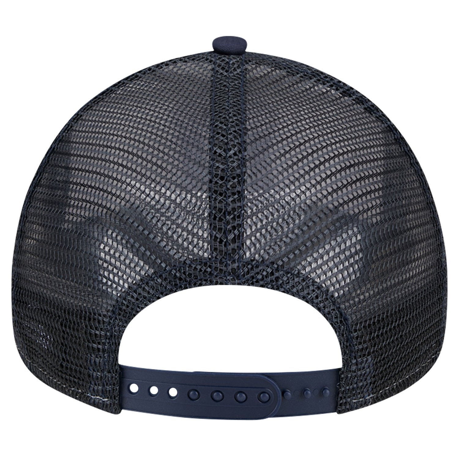 New Era Navy New York Yankees Checkered Flag A-Frame Trucker 9FORTY Adjustable Hat - view number 4