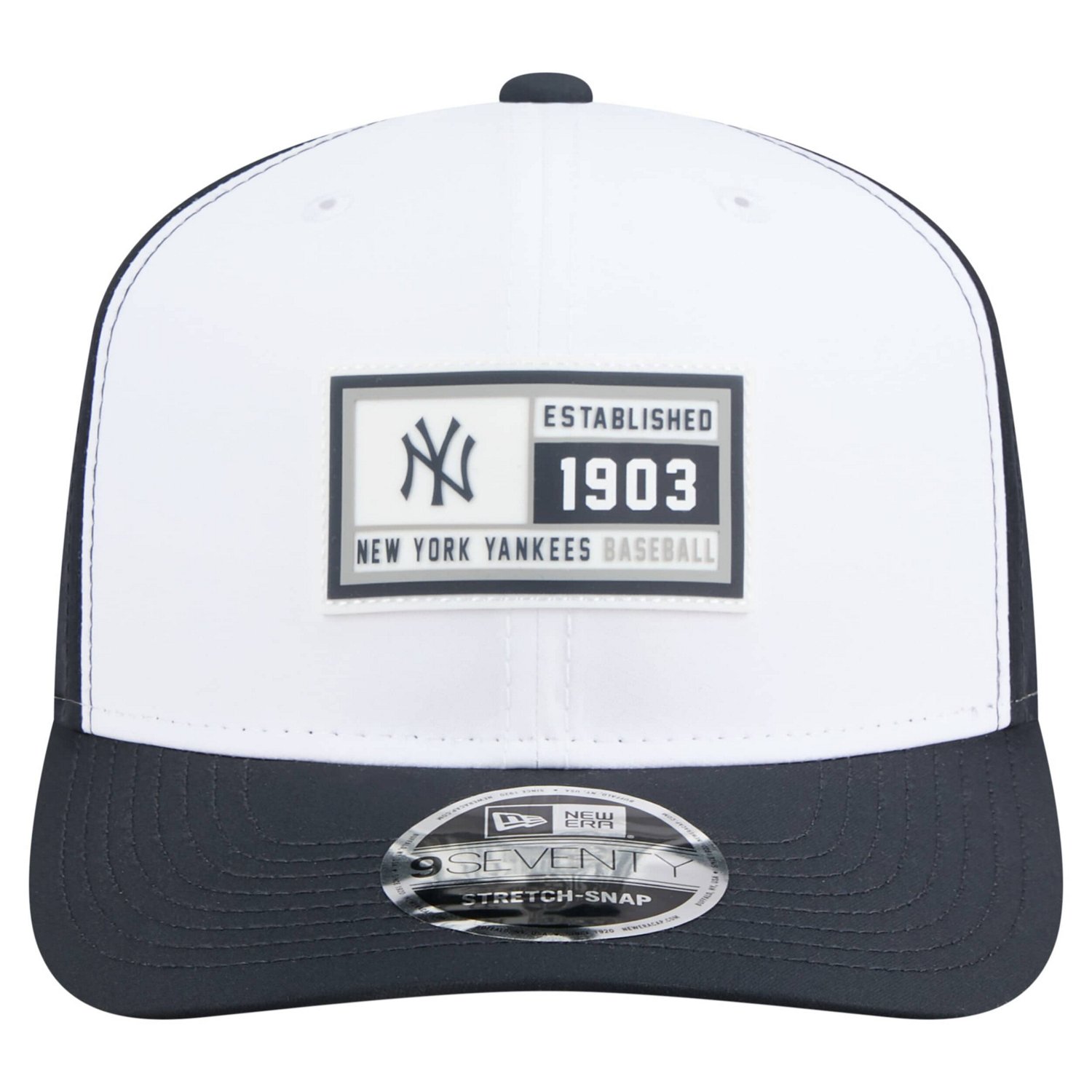 New Era Navy New York Yankees Established Patch 9SEVENTY Adjustable Hat - view number 2