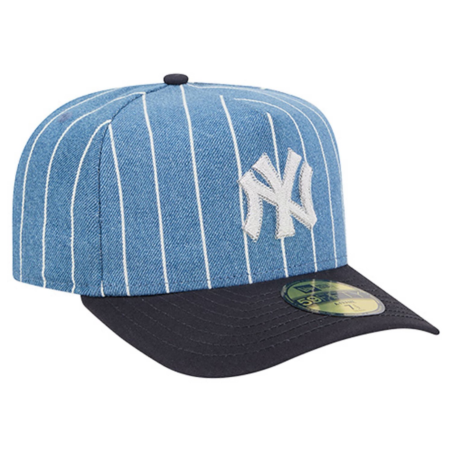 New Era Navy New York Yankees Parallel A-Frame 59FIFTY Fitted Hat - view number 3