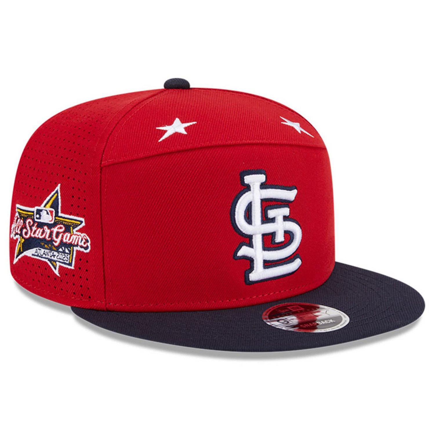 New Era Navy St Louis Cardinals 2025 MLB All-Star Game Side Patch 9FIFTY Snapback Hat - view number 1
