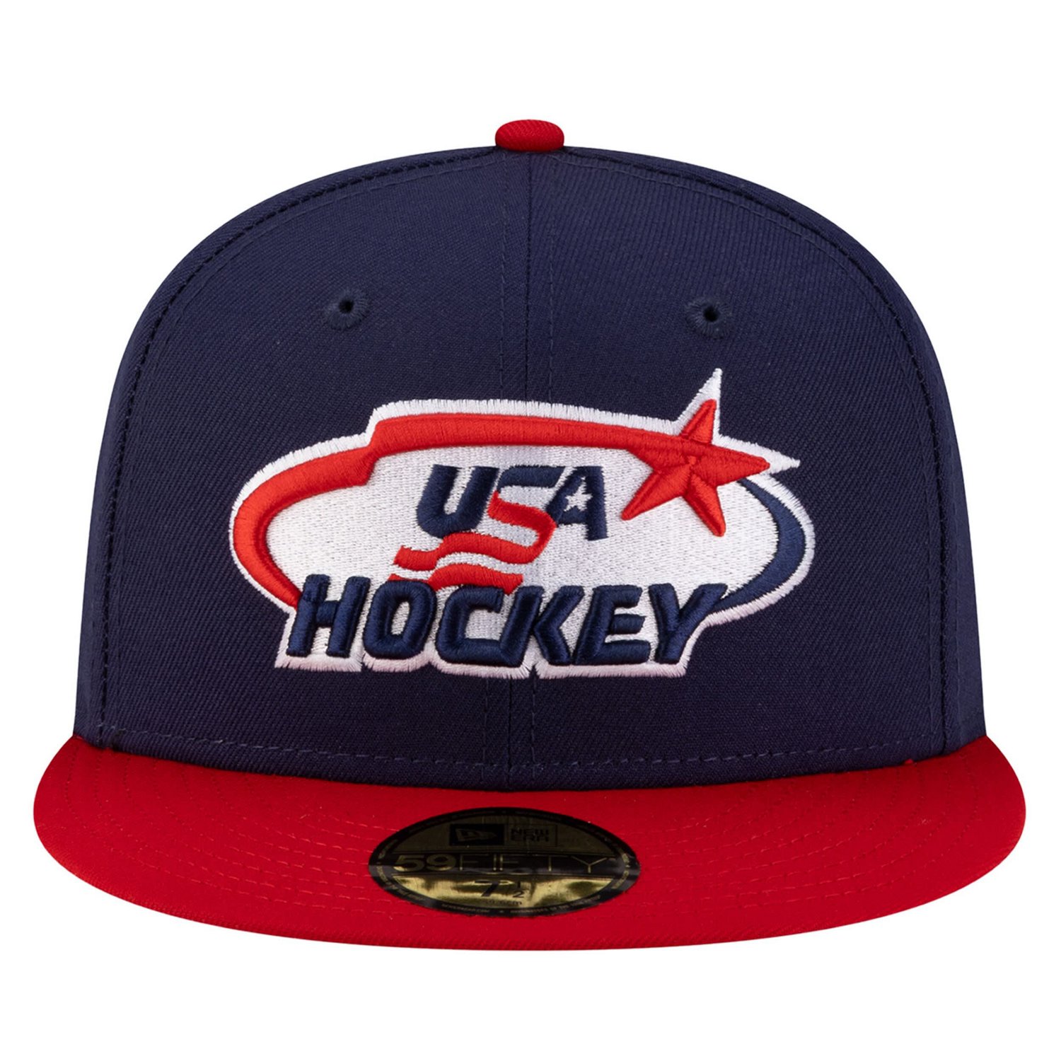 New Era Red US Hockey 2-Tone 59FIFTY Fitted Hat - view number 2