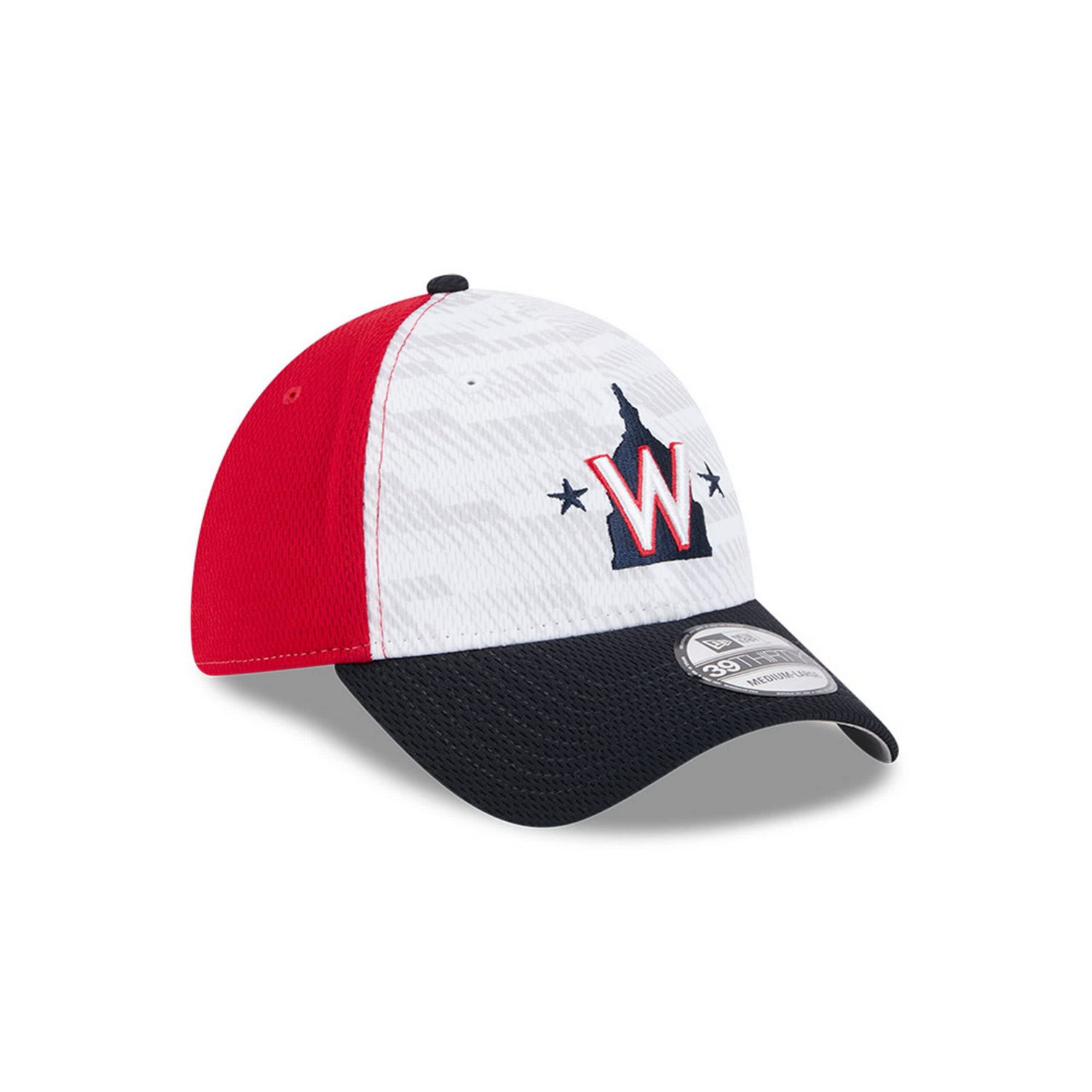 New Era Navy Washington Nationals 2025 MLB Clubhouse 39THIRTY Flex Hat - view number 3