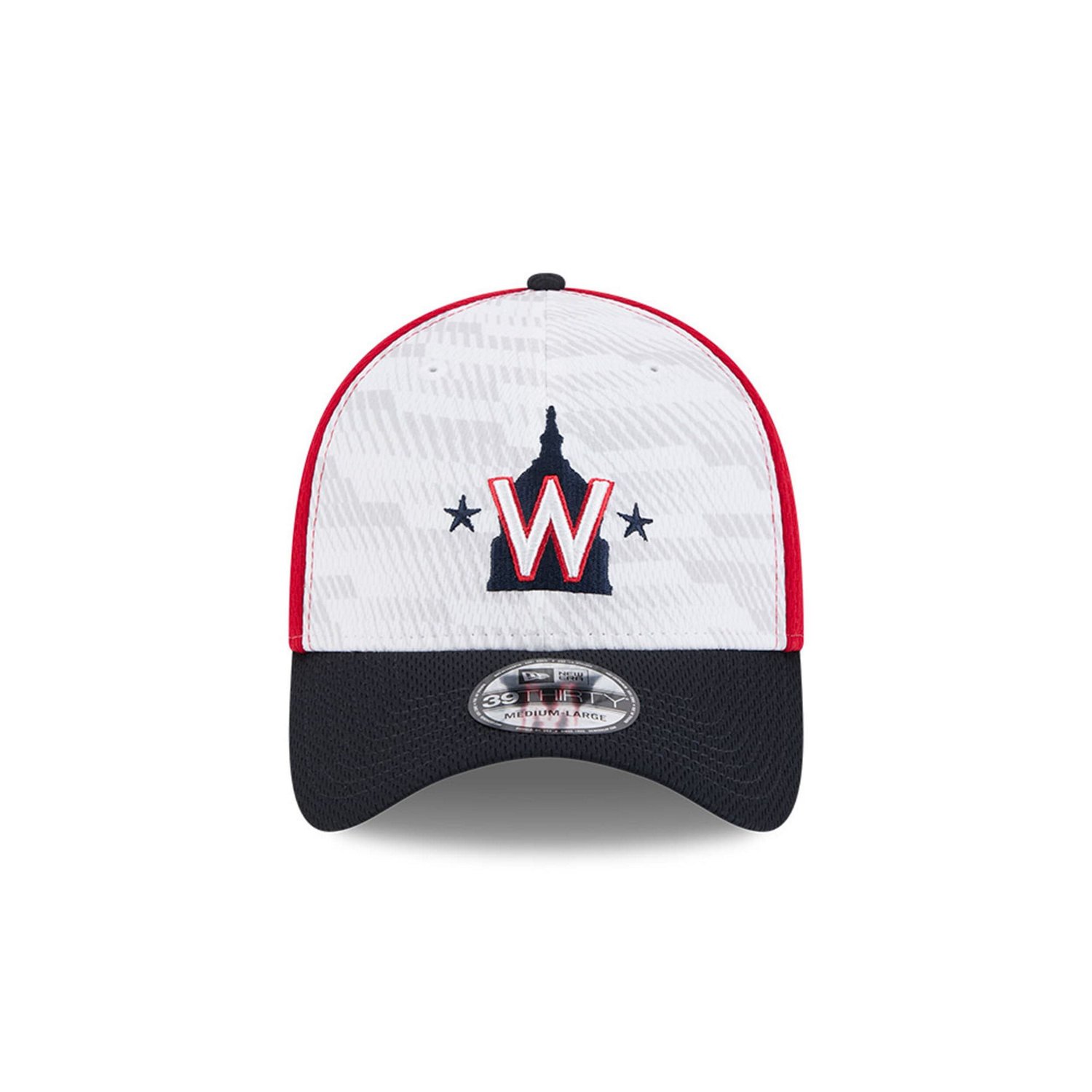 New Era Navy Washington Nationals 2025 MLB Clubhouse 39THIRTY Flex Hat - view number 2
